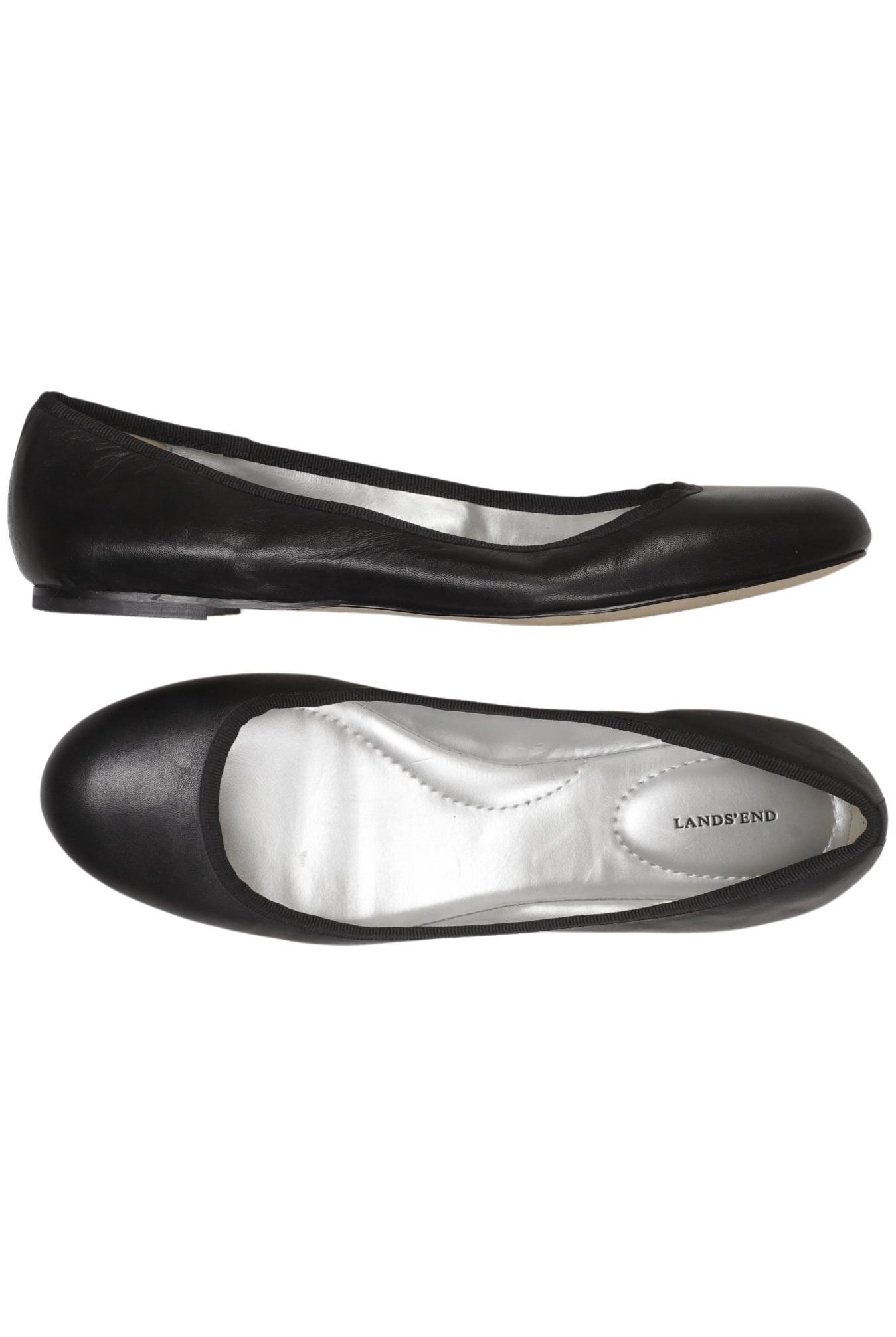 

Lands End Damen Ballerinas, schwarz, Gr. 6.5