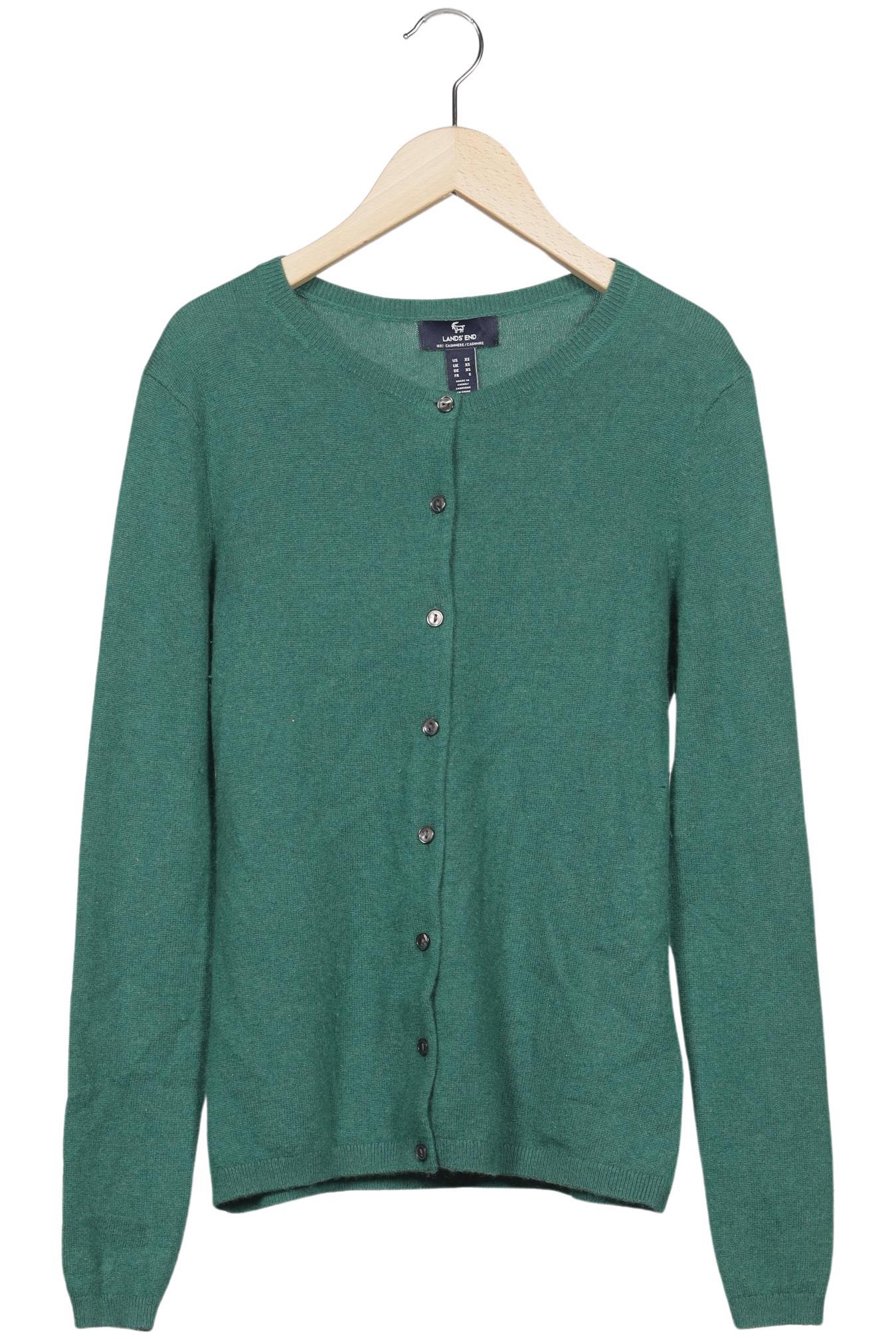 

Lands End Damen Strickjacke, grün, Gr. 34