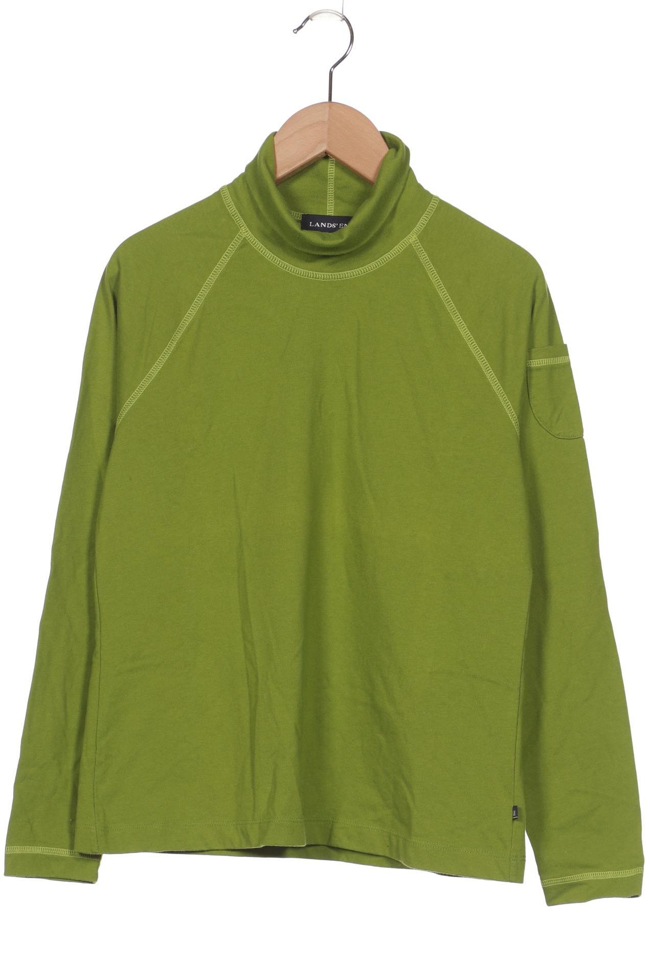 

Lands End Damen Langarmshirt, grün, Gr. 34