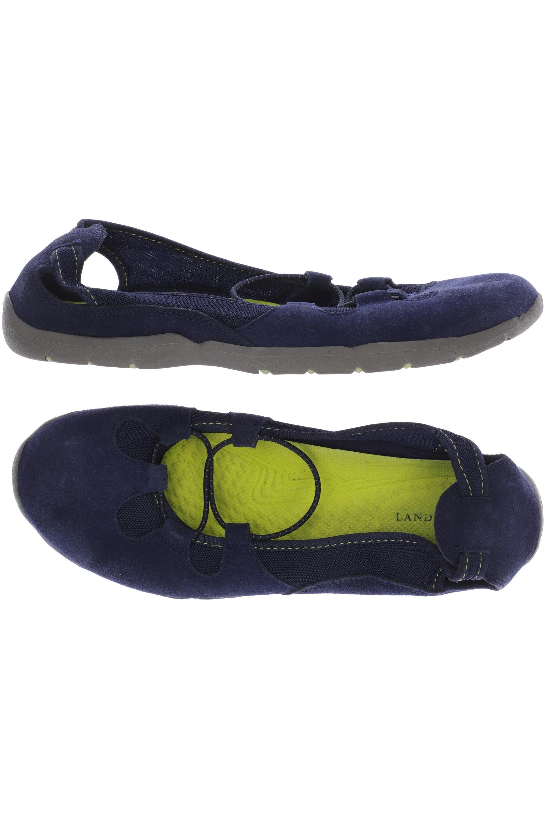 

Lands End Damen Ballerinas, marineblau, Gr. 42.5