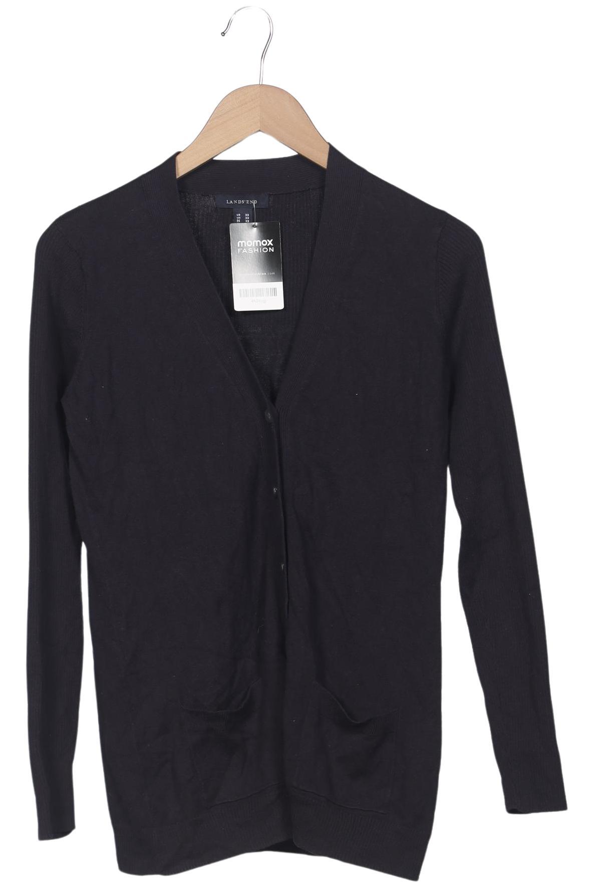 

Lands End Damen Strickjacke, schwarz, Gr. 34