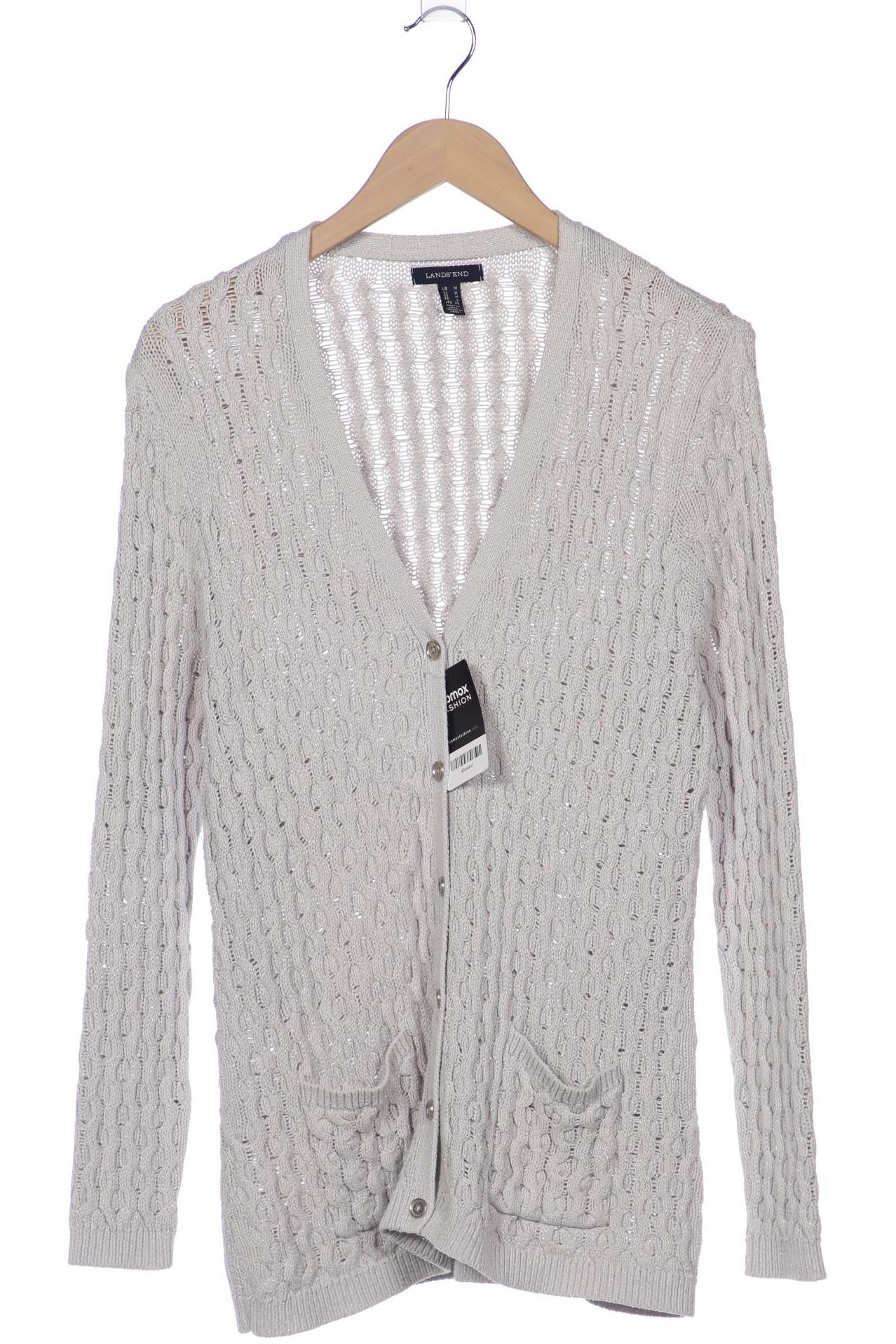 

Lands End Damen Strickjacke, grau, Gr. 38