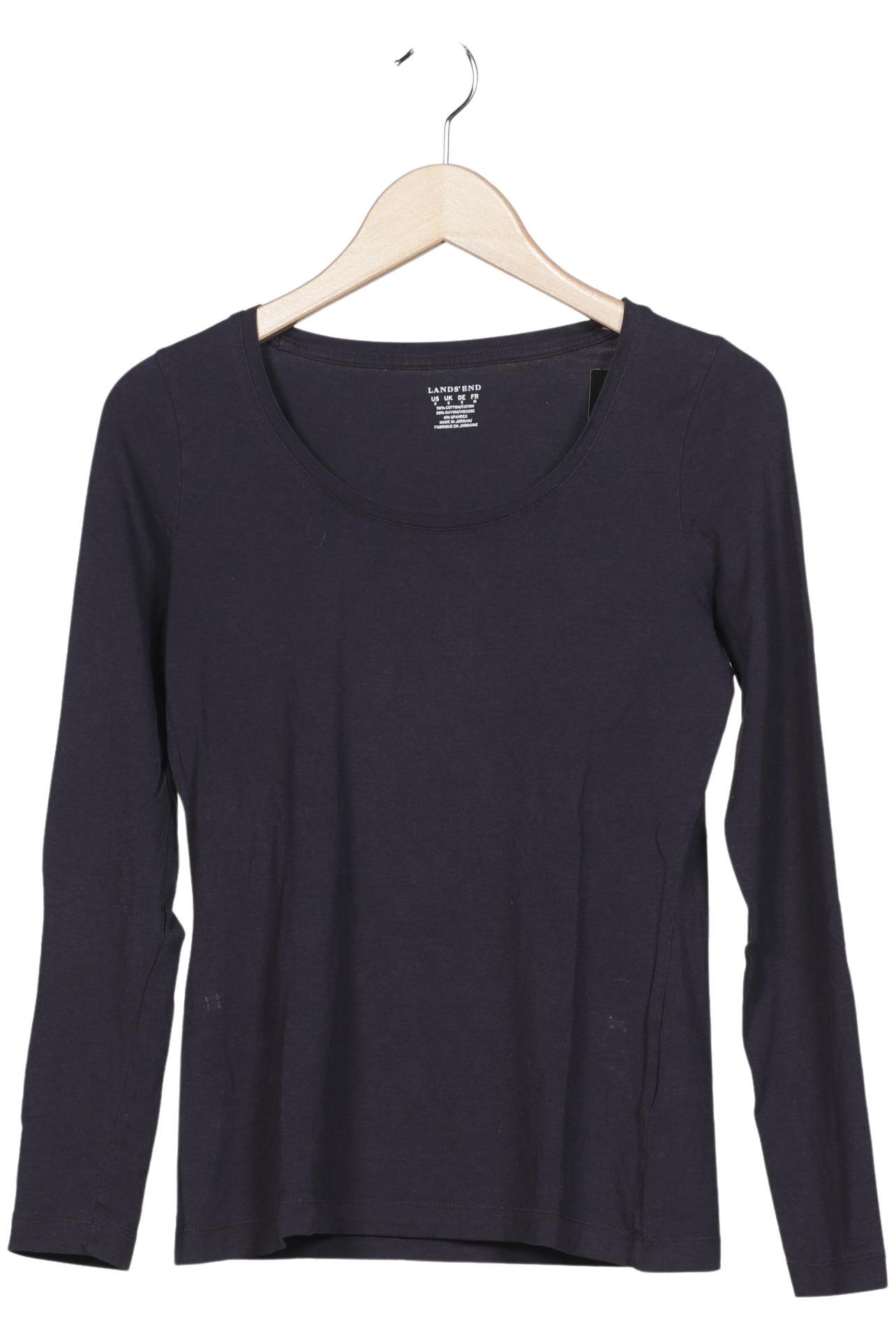 

Lands End Damen Langarmshirt, marineblau, Gr. 36