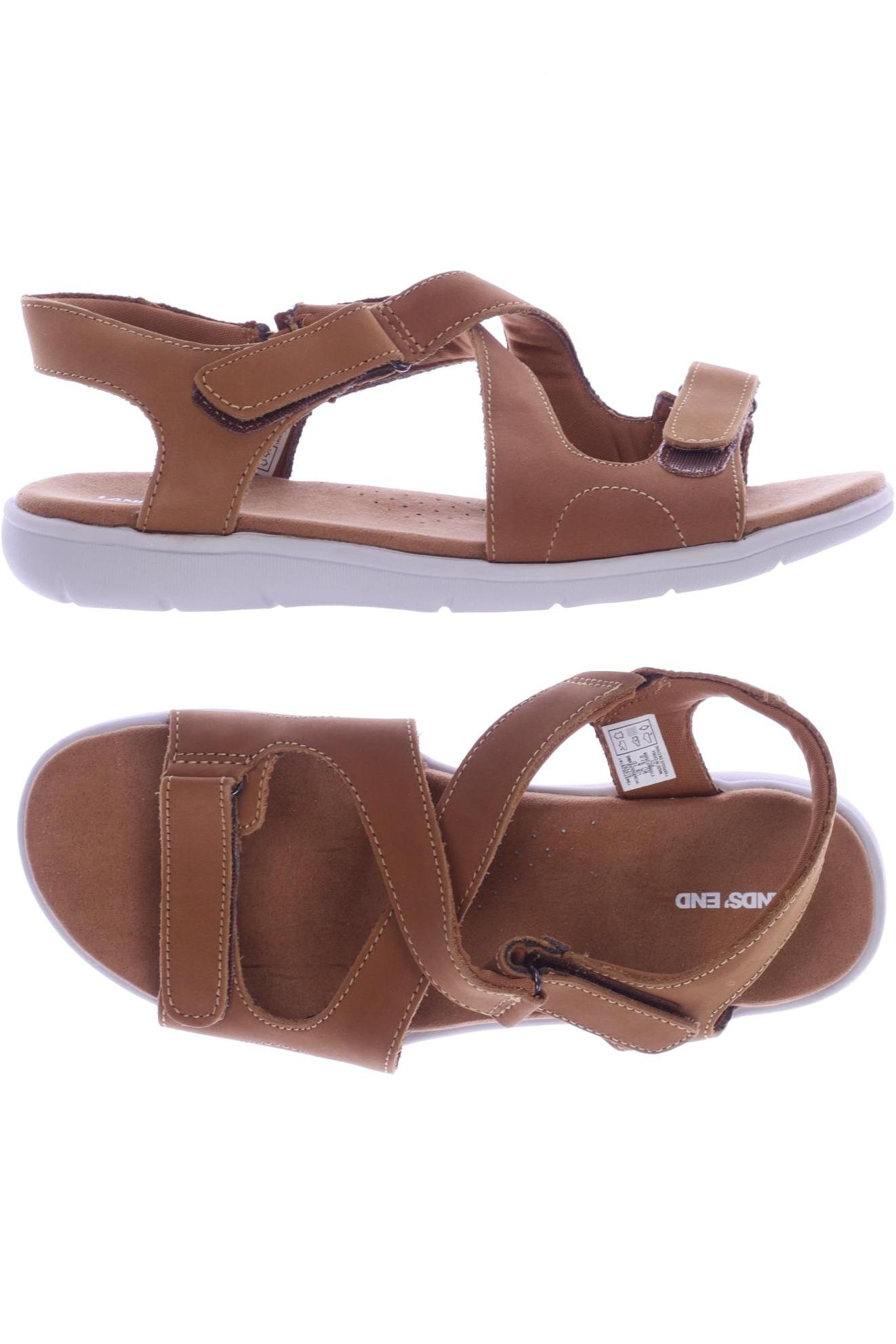 

Lands End Damen Sandale, braun, Gr. 37.5