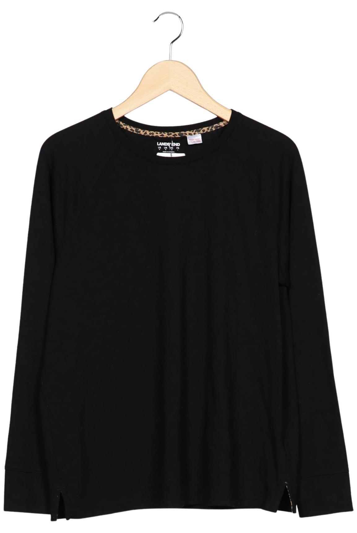 

Lands End Damen Langarmshirt, schwarz, Gr. 38