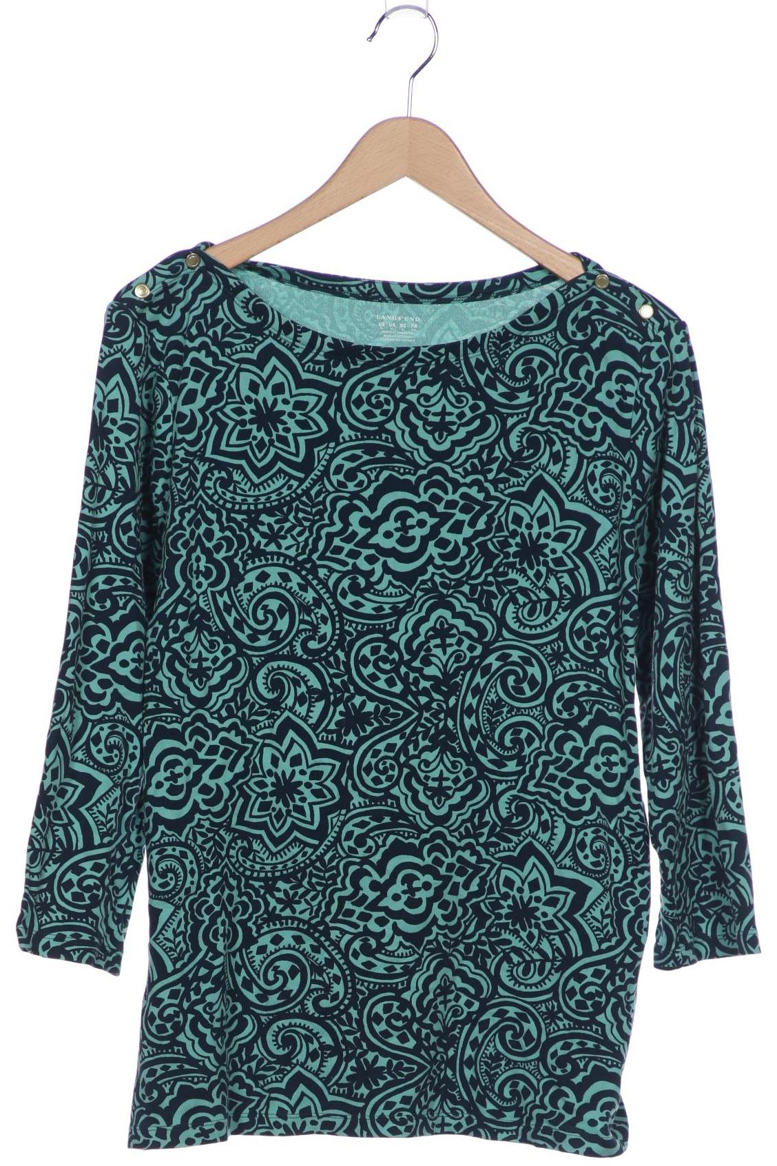 

Lands End Damen Langarmshirt, türkis, Gr. 44