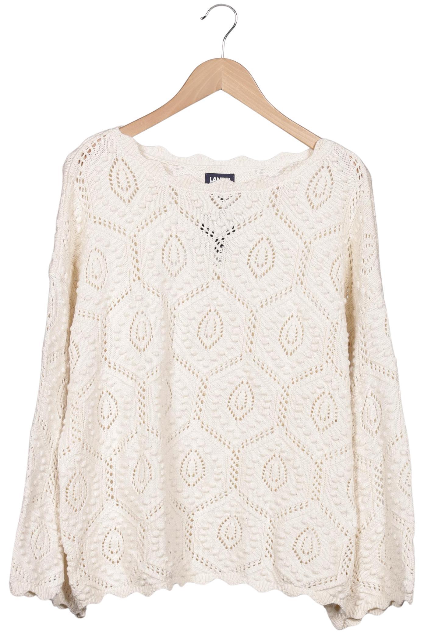 

Lands End Damen Pullover, cremeweiß, Gr. 44