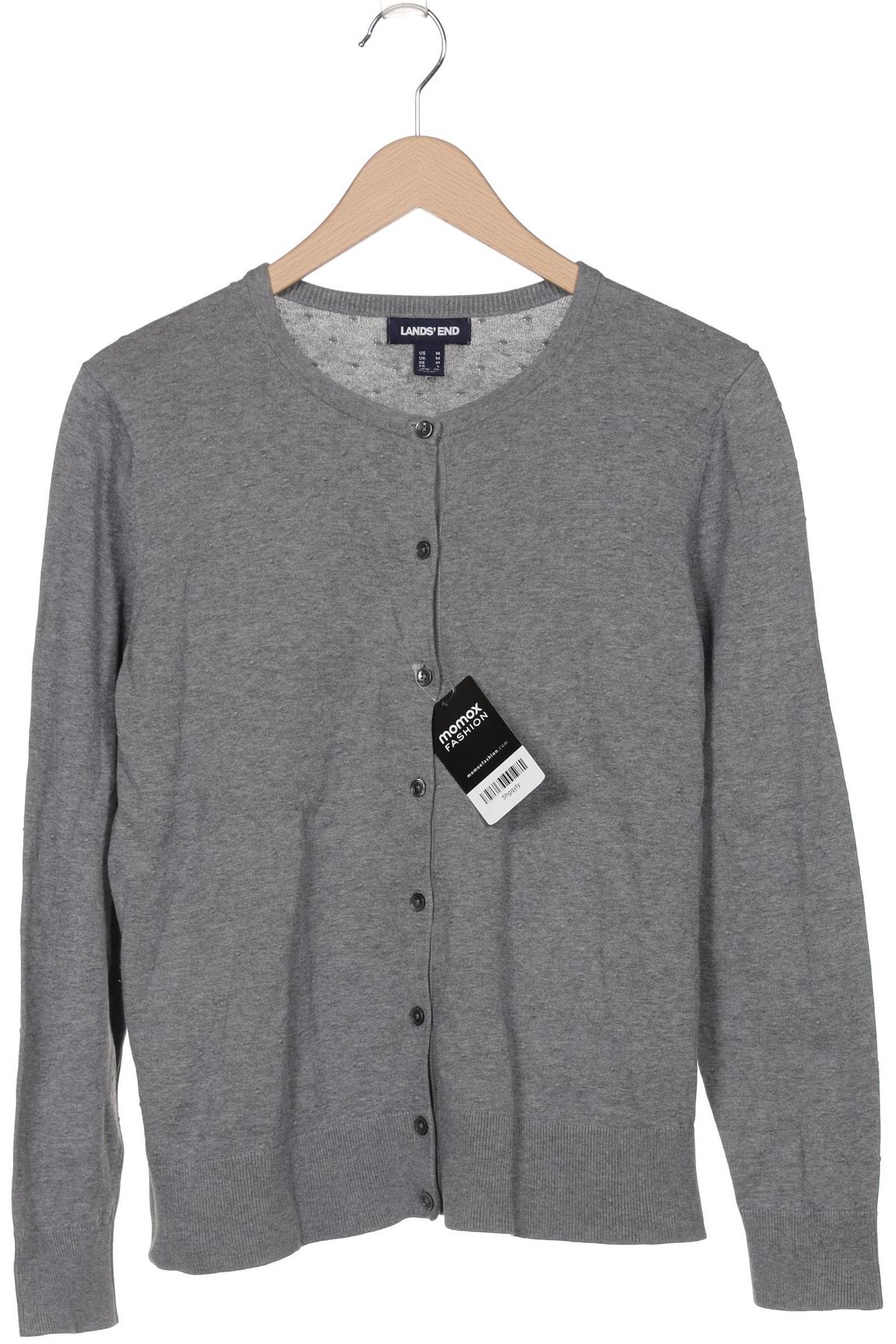 

Lands End Damen Strickjacke, grau, Gr. 38