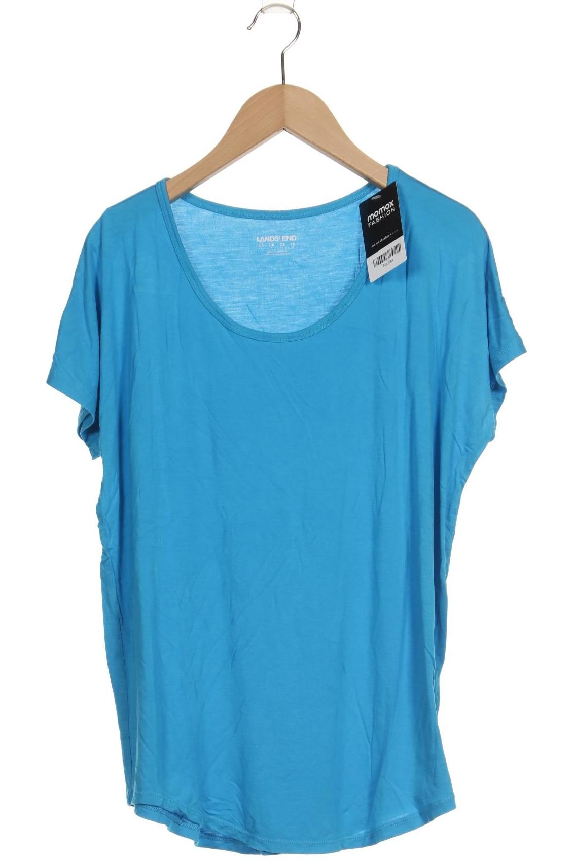 

Lands End Damen T-Shirt, blau, Gr. 36