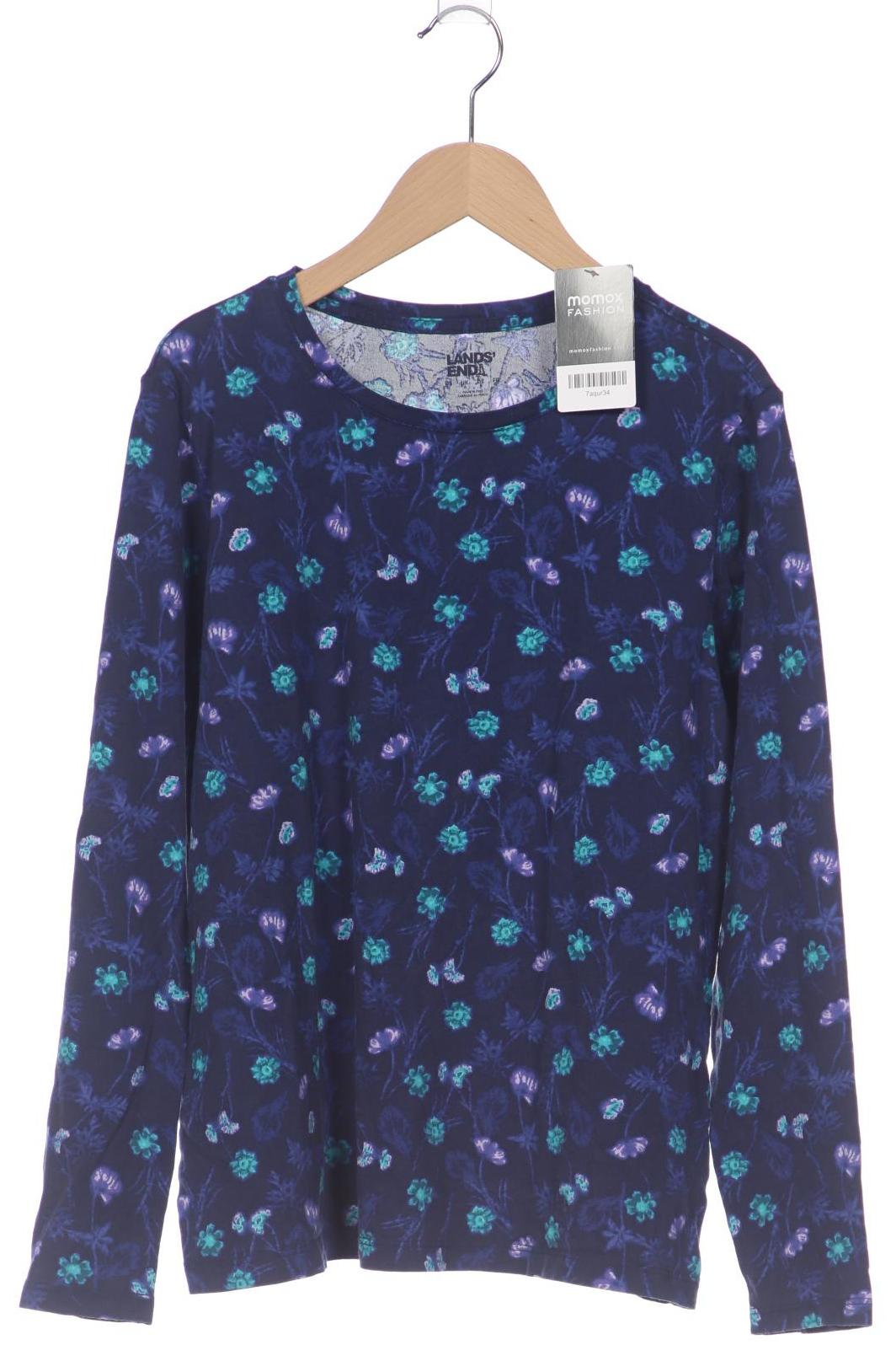 

Lands End Damen Langarmshirt, marineblau, Gr. 38
