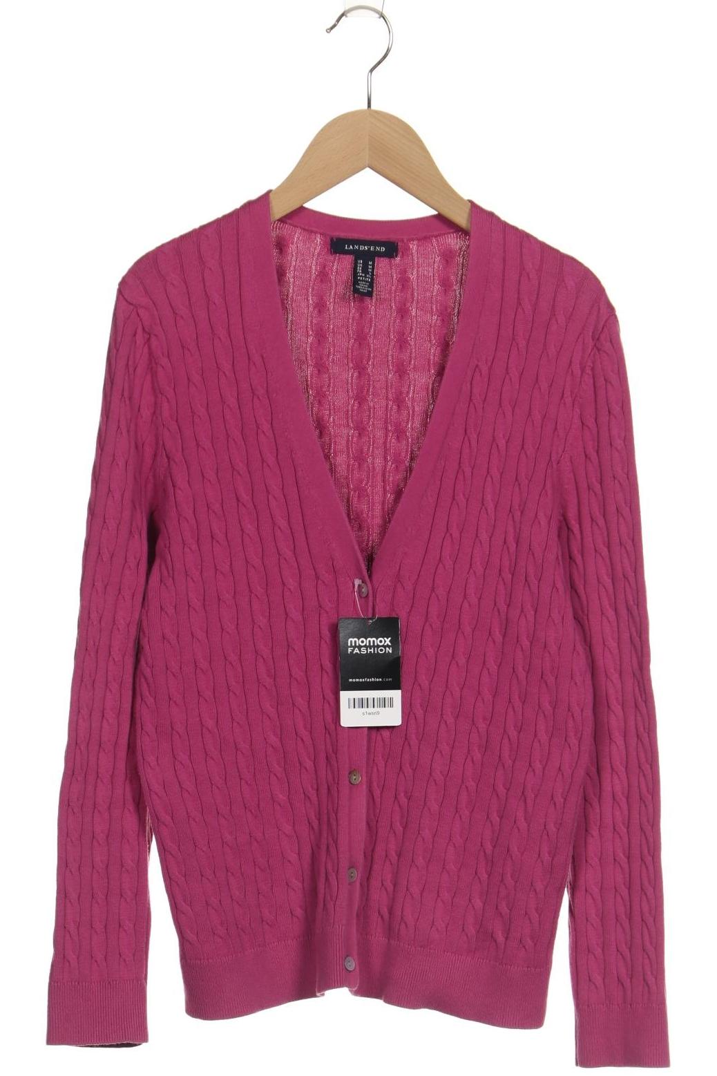 

Lands End Damen Strickjacke, pink, Gr. 38