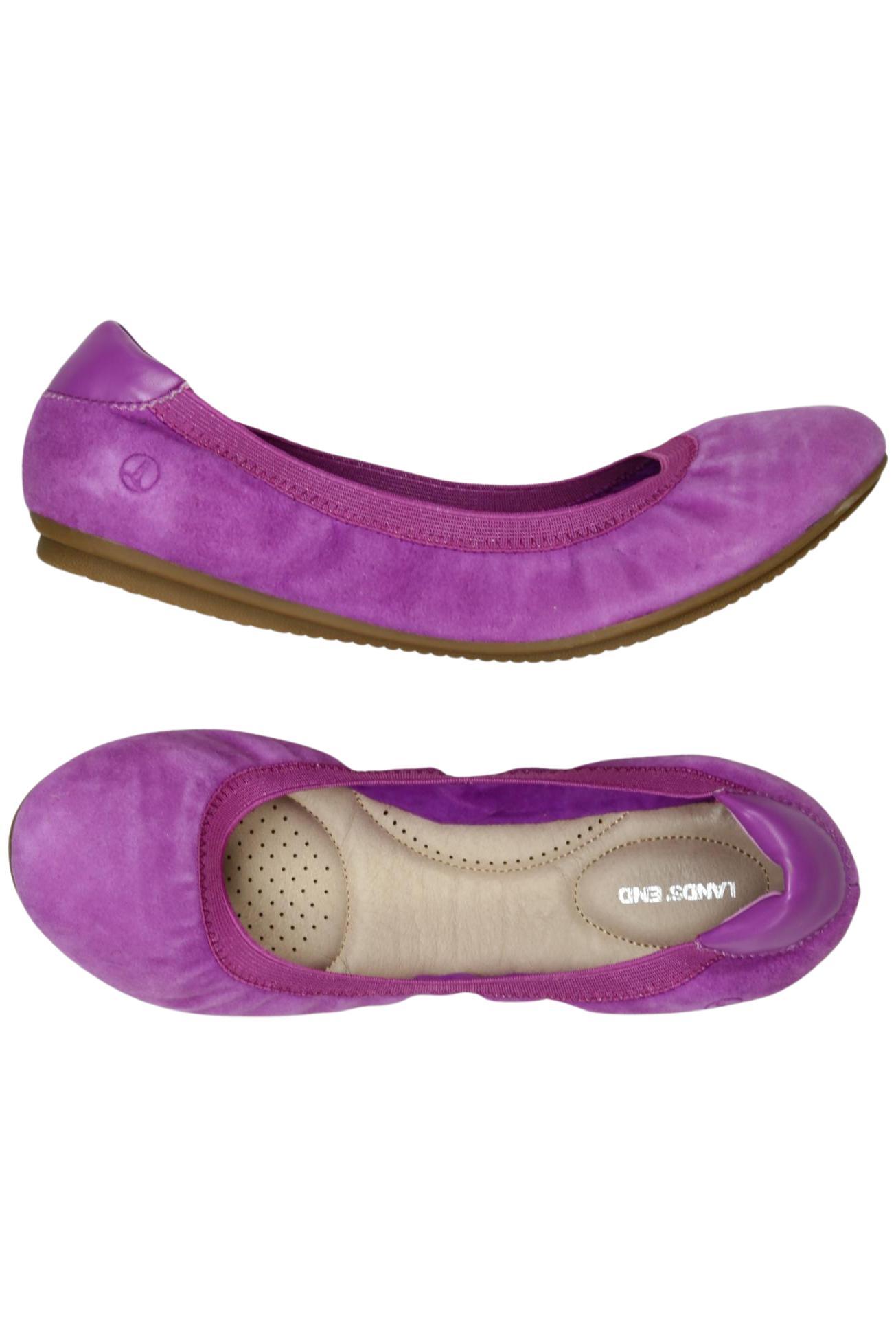 

Lands End Damen Ballerinas, flieder, Gr. 42.5