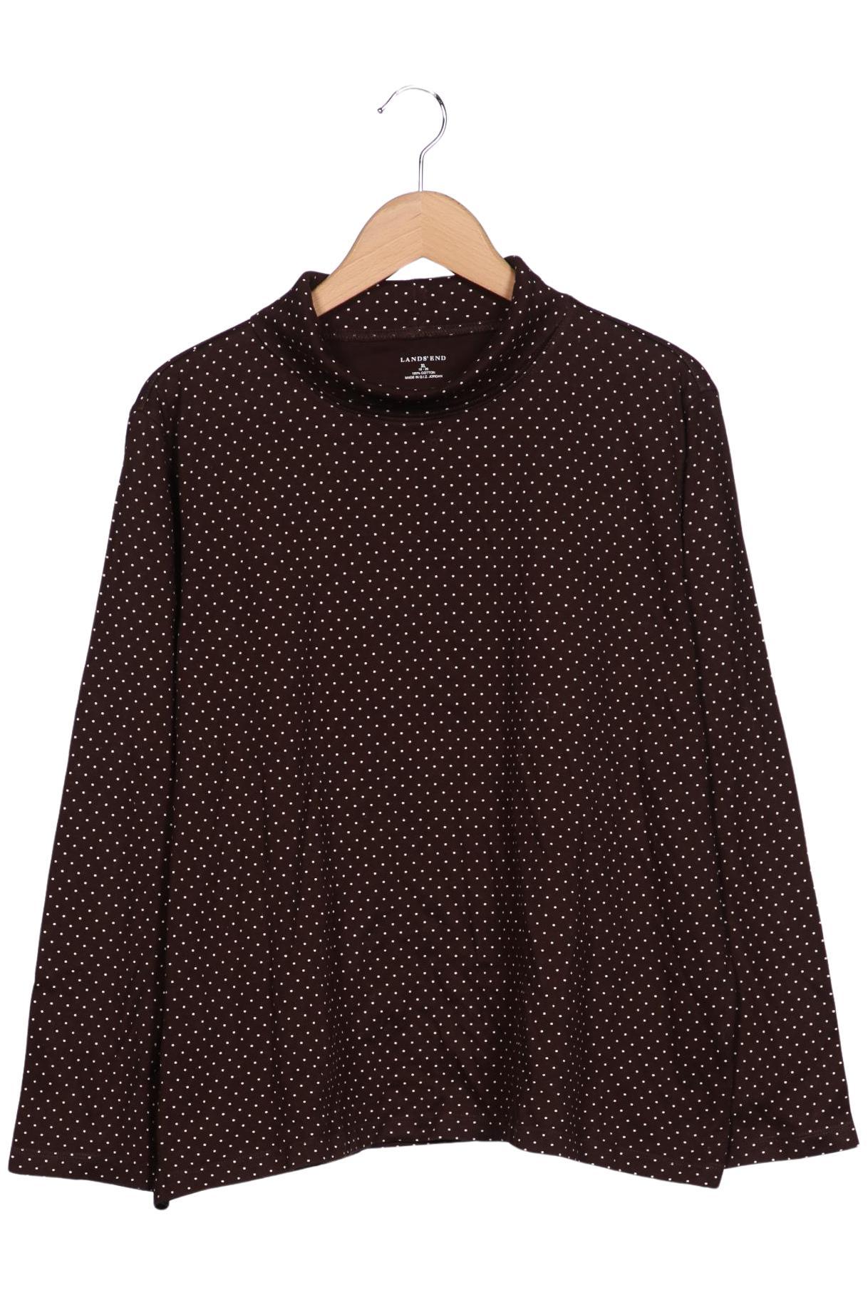 

Lands End Damen Langarmshirt, braun, Gr. 44