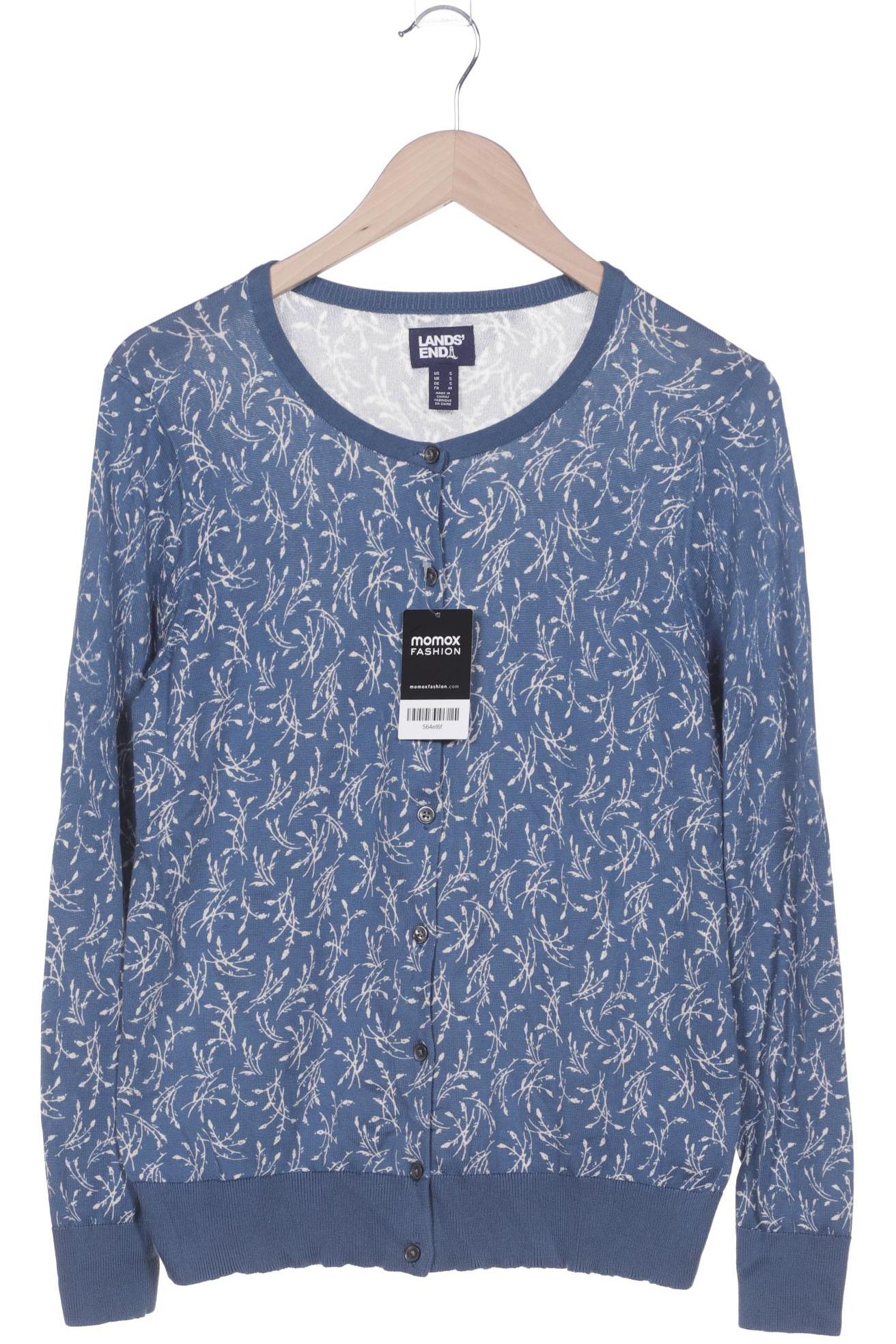 

Lands End Damen Strickjacke, blau, Gr. 36