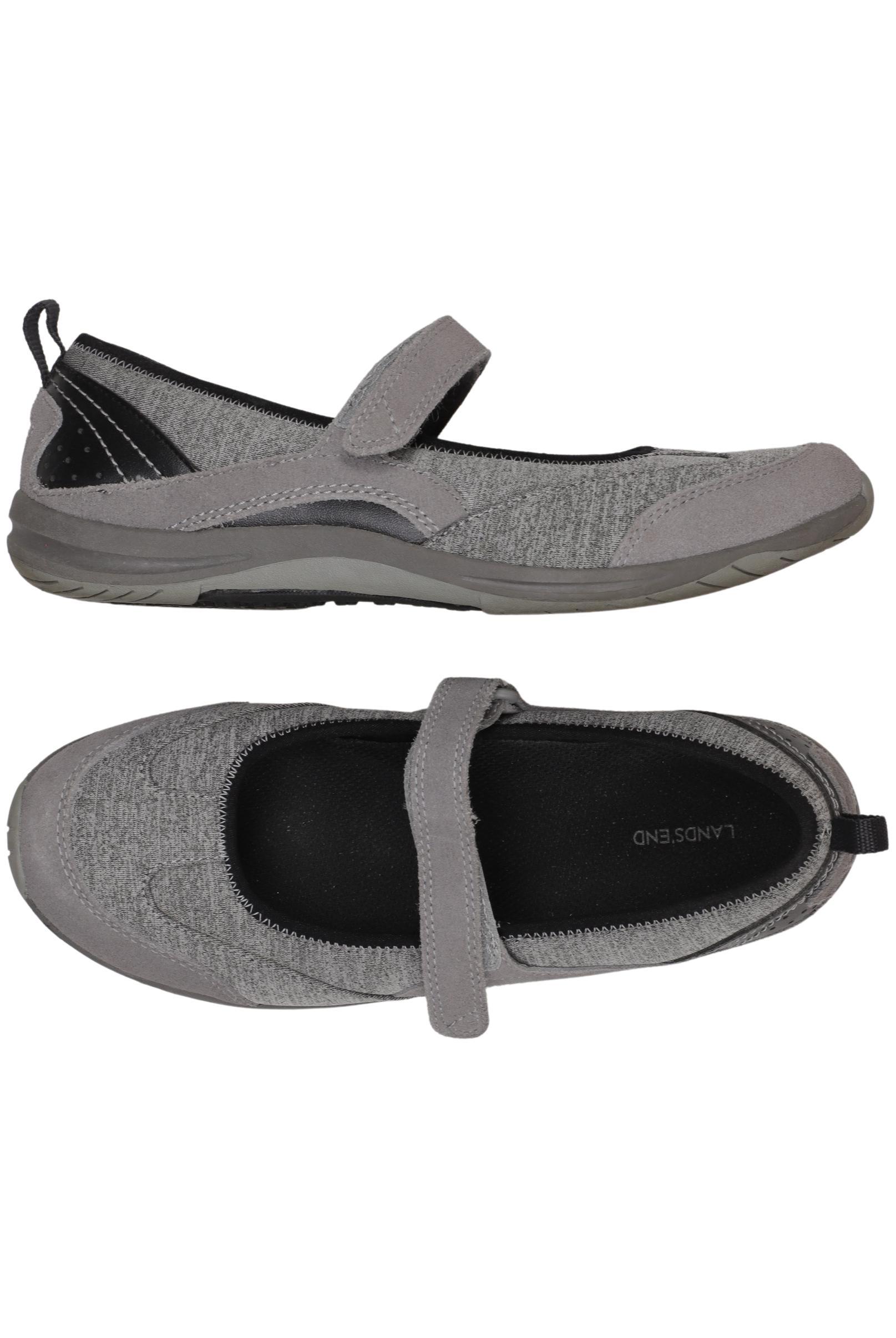 

Lands End Damen Ballerinas, grau, Gr. 41