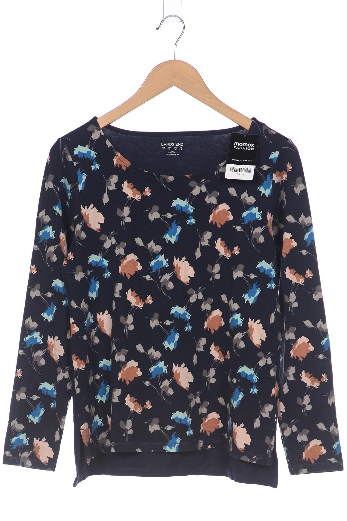 

Lands End Damen Langarmshirt, marineblau, Gr. 36