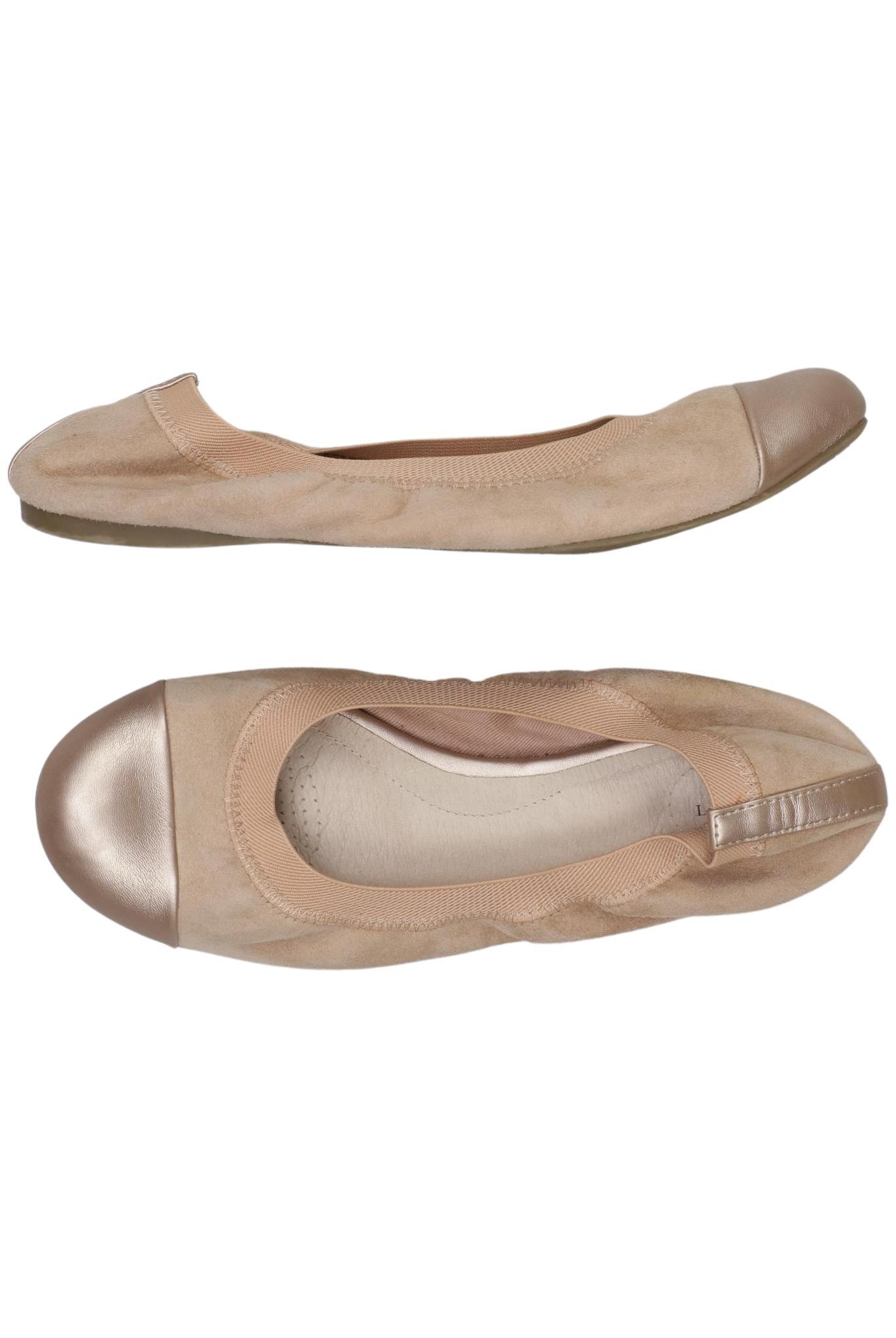 

Lands End Damen Ballerinas, beige, Gr. 38