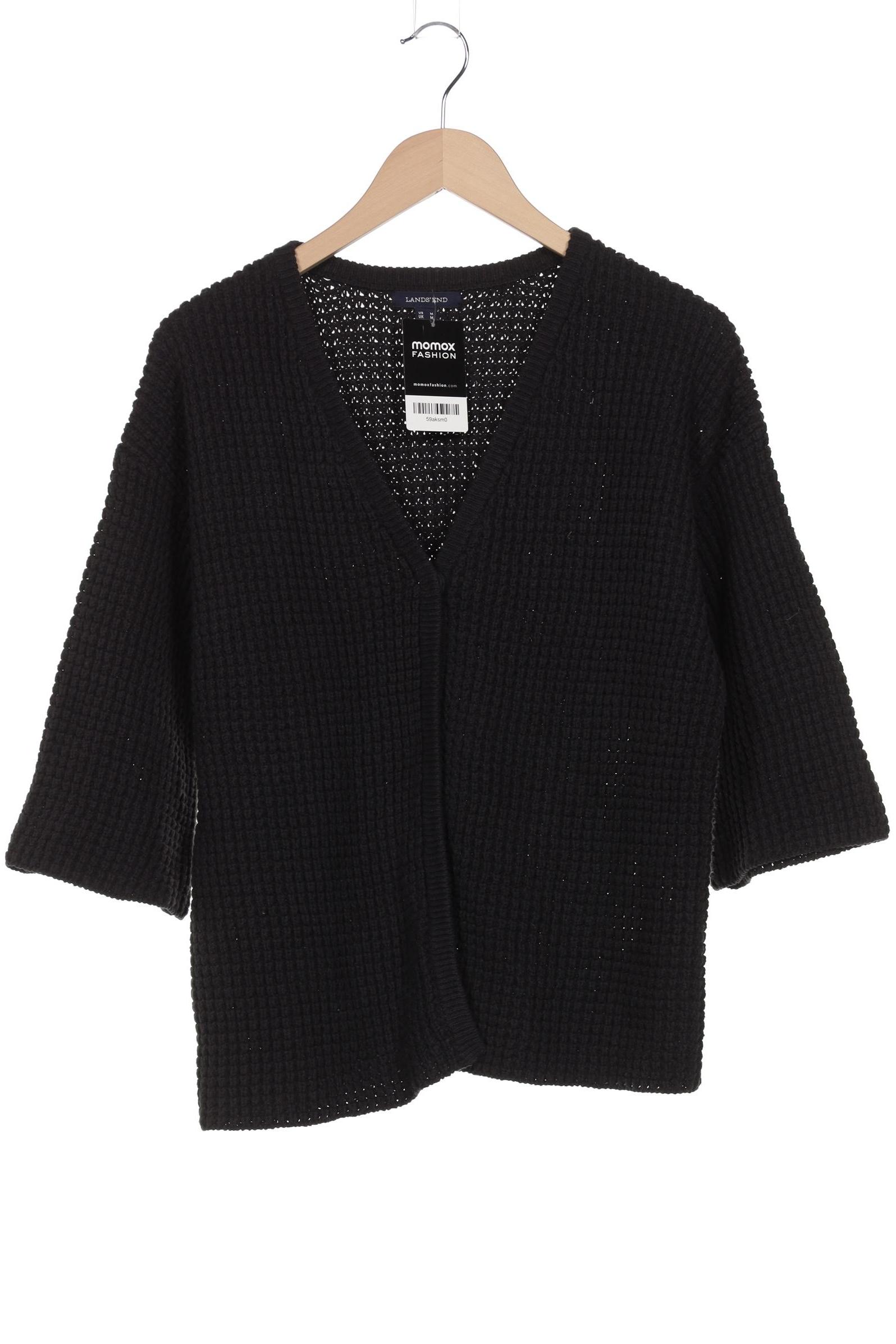 

Lands End Damen Strickjacke, schwarz, Gr. 38