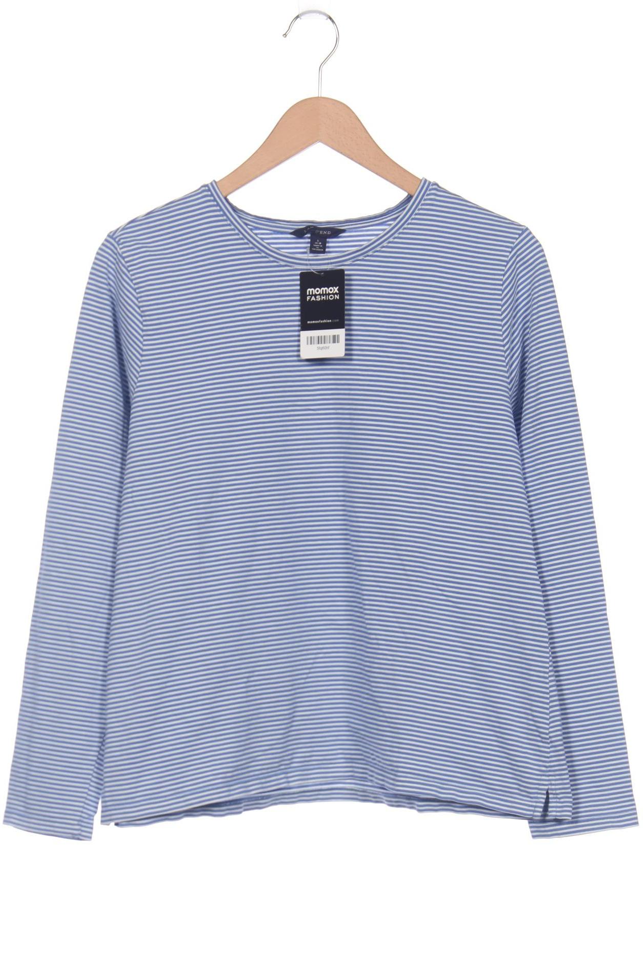 

Lands End Damen Langarmshirt, blau, Gr. 42