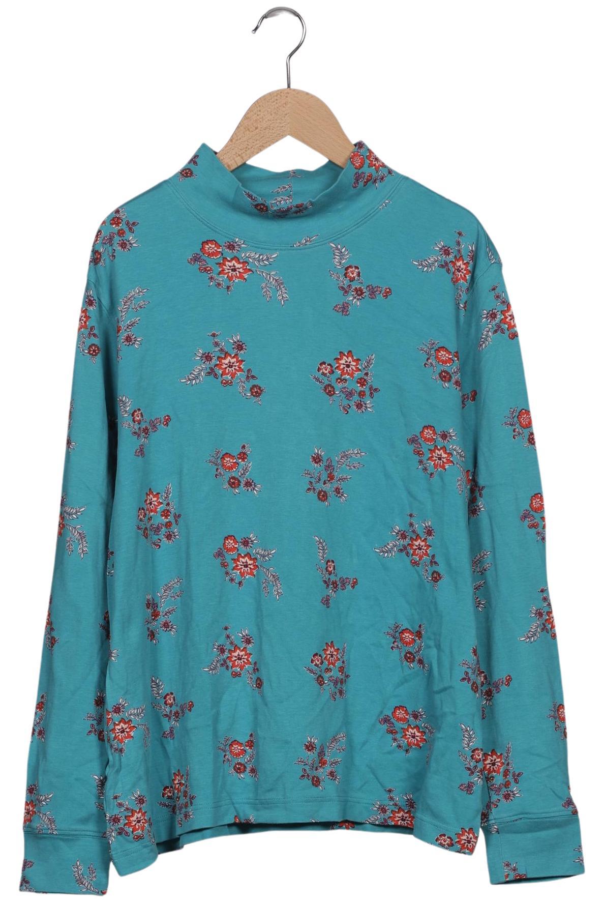 

Lands End Damen Langarmshirt, blau, Gr. 42