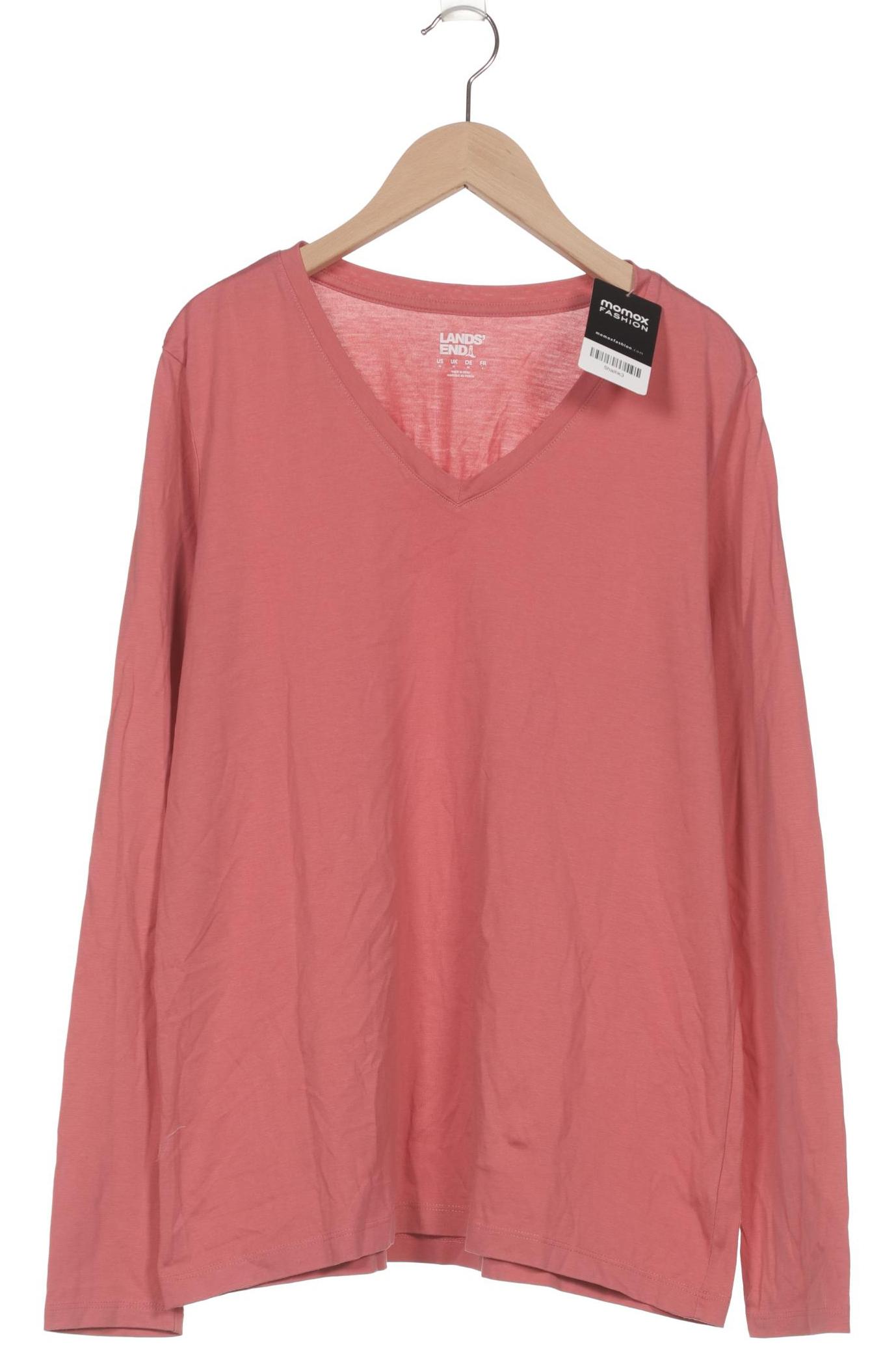

Lands End Damen Langarmshirt, rot, Gr. 38