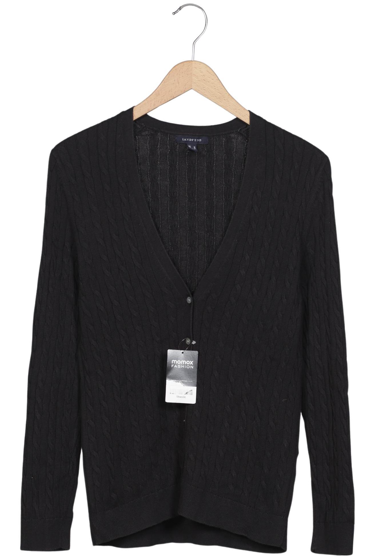 

Lands End Damen Strickjacke, schwarz, Gr. 38