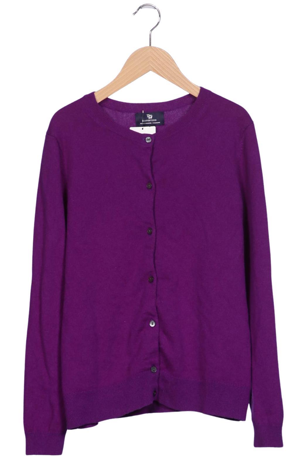 

Lands End Damen Strickjacke, flieder, Gr. 38