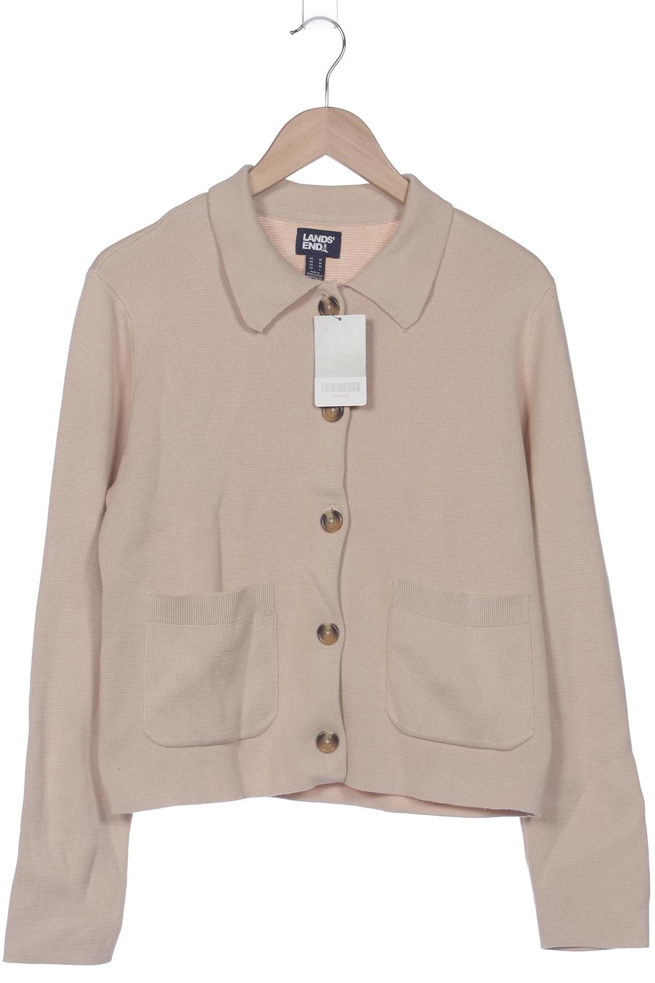 

Lands End Damen Strickjacke, beige, Gr. 38