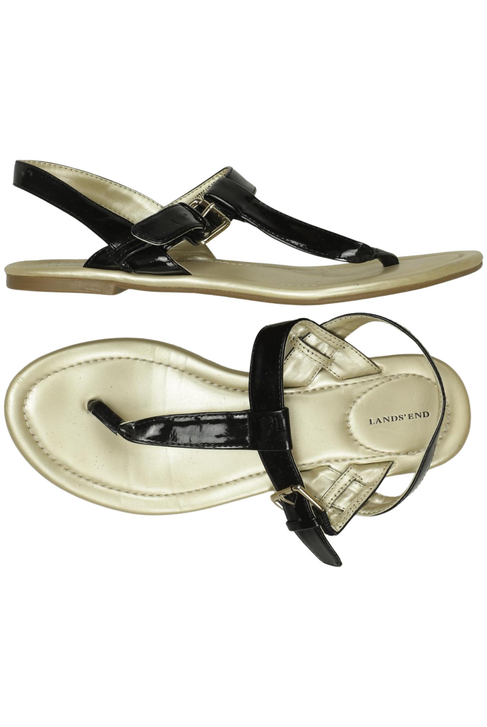 

Lands End Damen Sandale, schwarz, Gr. 38.5