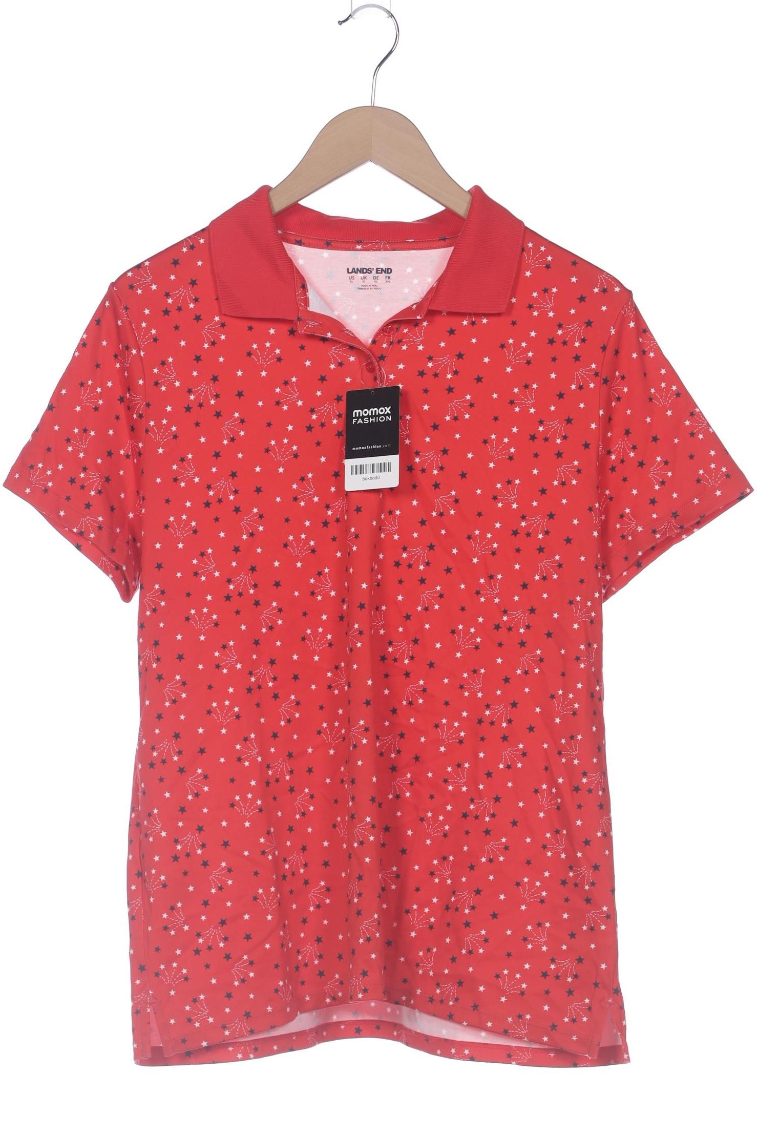 

Lands End Damen Poloshirt, rot, Gr. 44