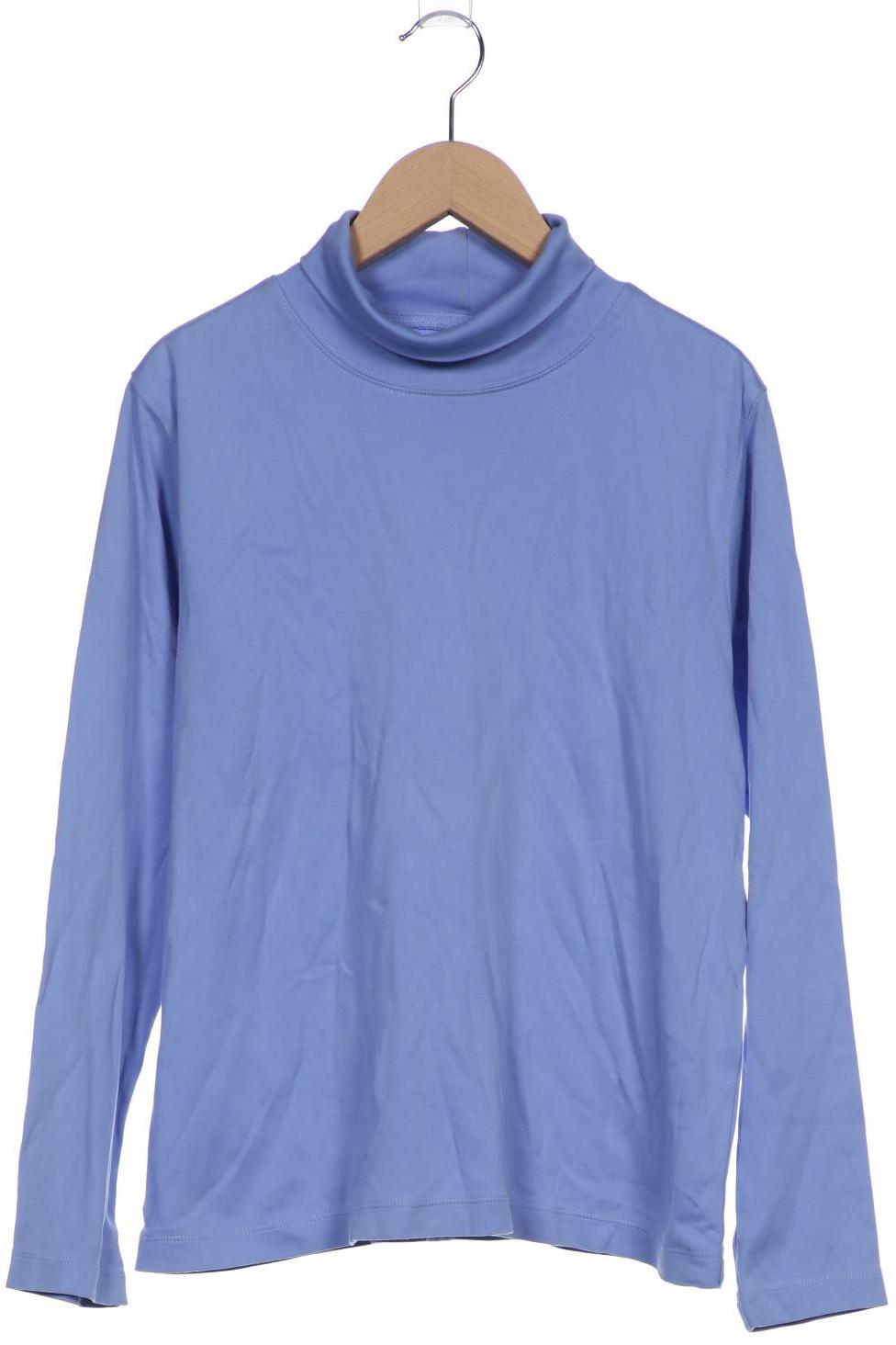 

Lands End Damen Langarmshirt, blau, Gr. 36