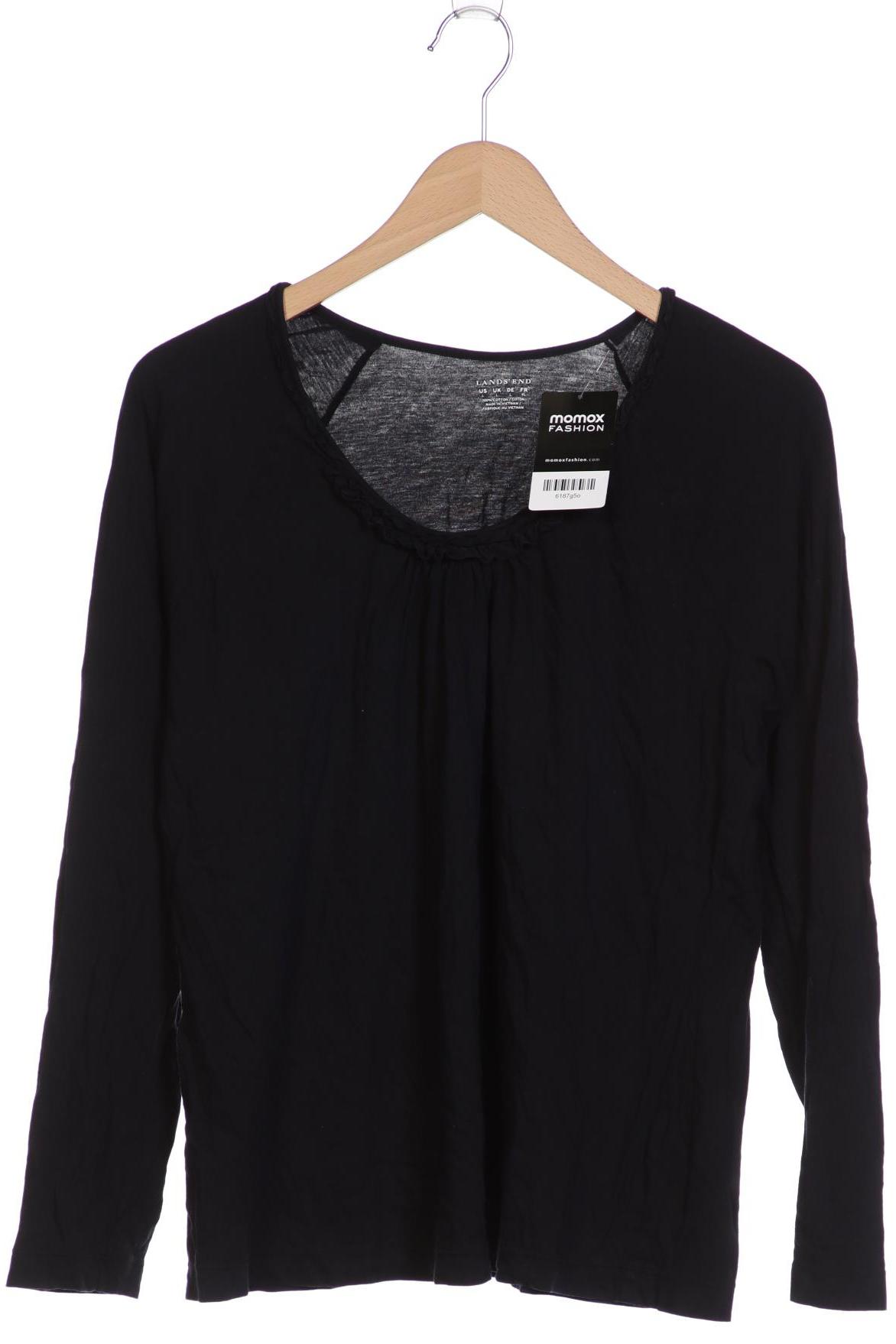 

Lands End Damen Langarmshirt, schwarz