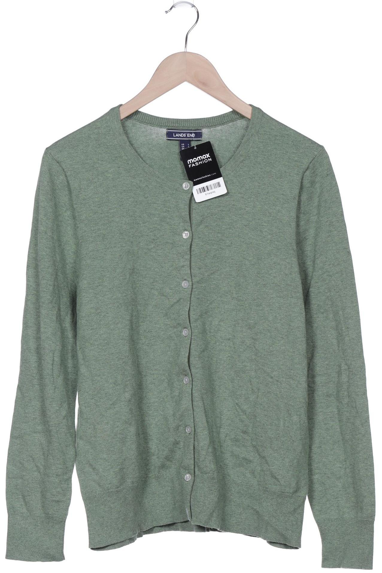 

Lands End Damen Strickjacke, grün, Gr. 42