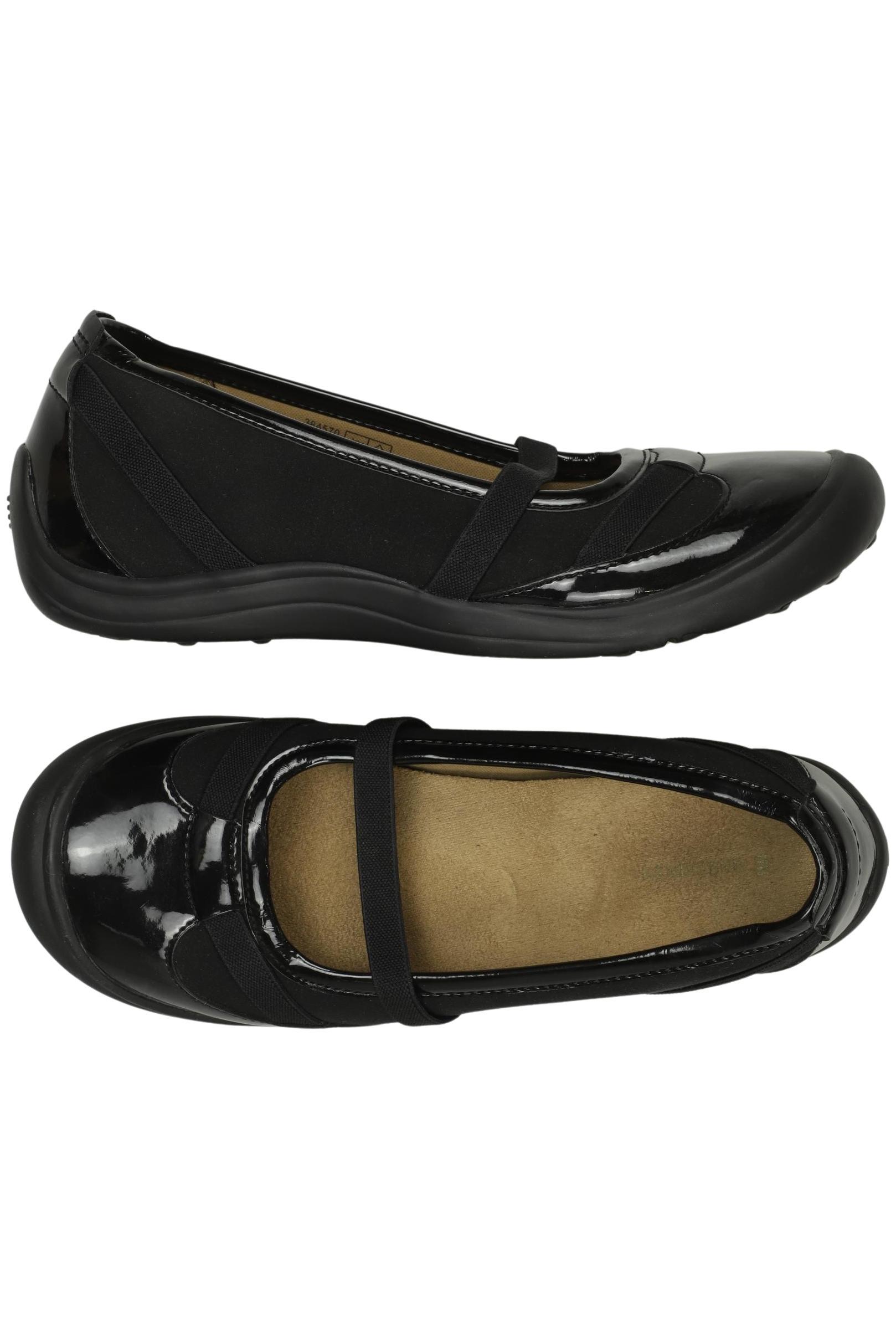 

Lands End Damen Ballerinas, schwarz, Gr. 8