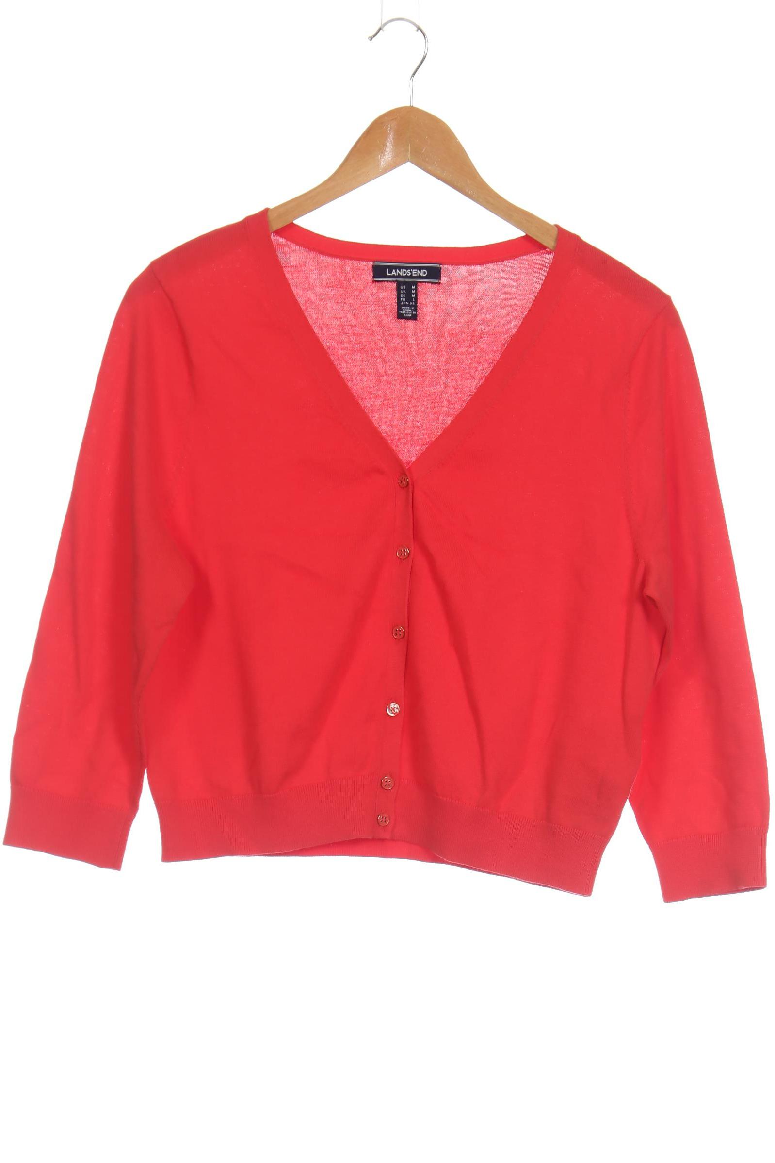 

Lands End Damen Strickjacke, rot, Gr.