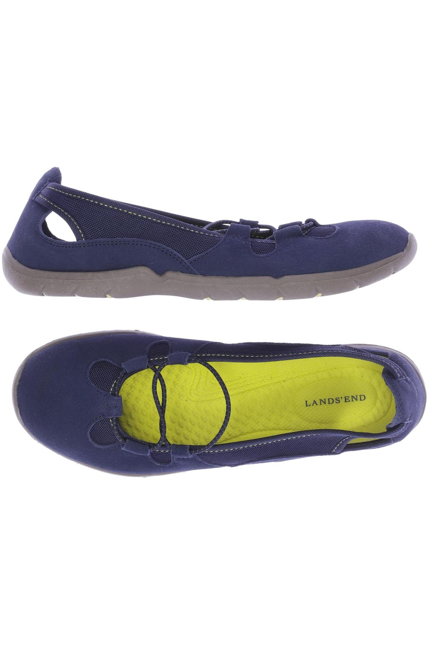 

Lands End Damen Ballerinas, marineblau, Gr. 41.5