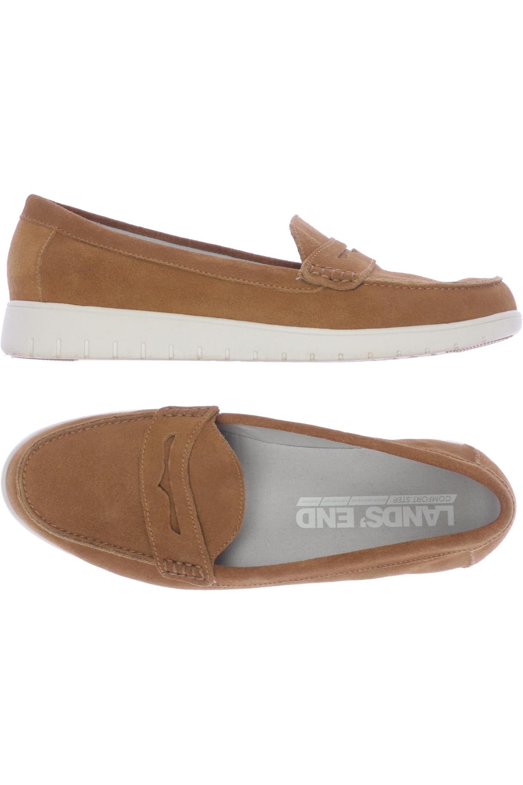 

Lands End Damen Halbschuh, braun, Gr. 40