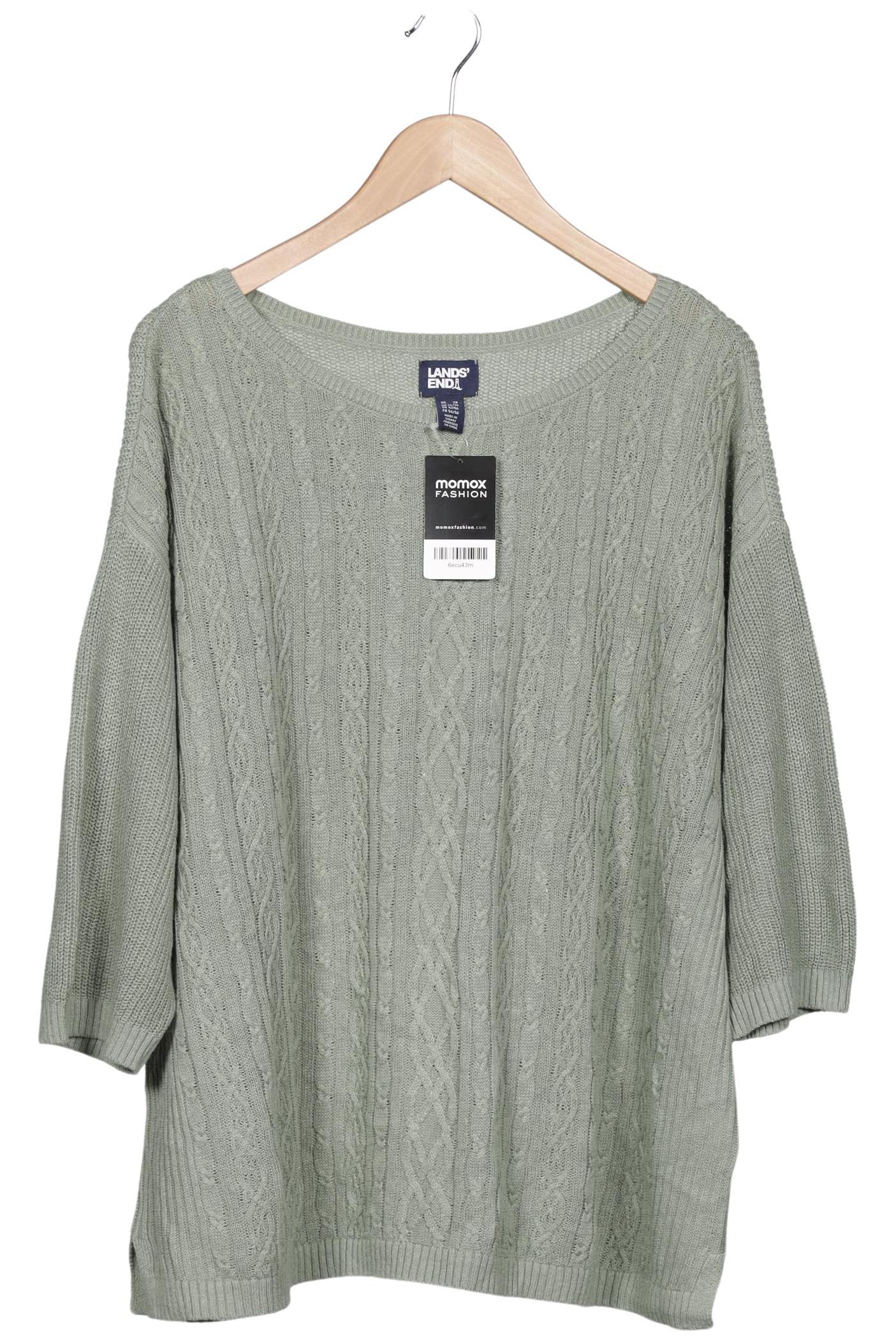 

Lands End Damen Pullover, türkis, Gr. 52