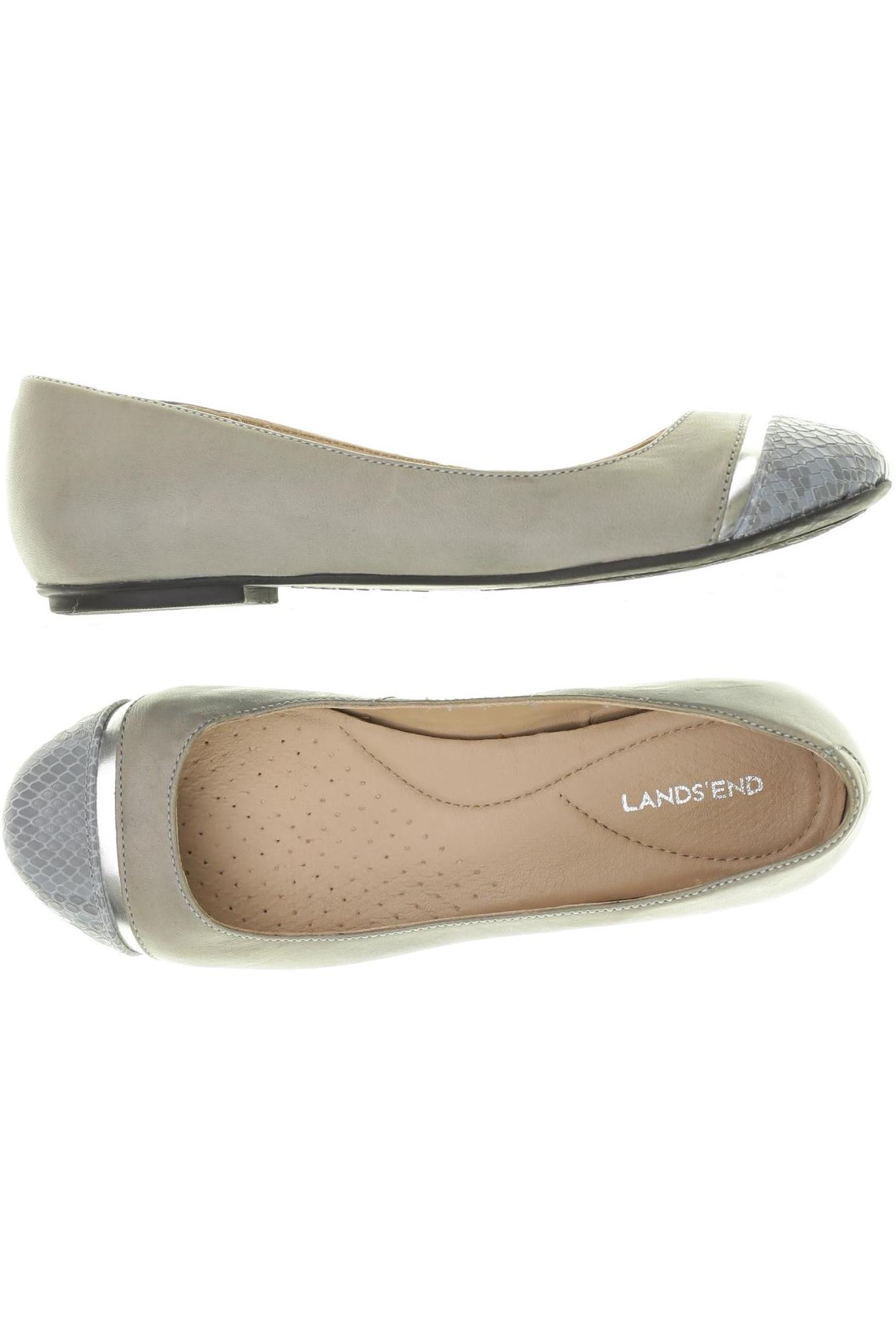 

Lands End Damen Ballerinas, grau, Gr. 37