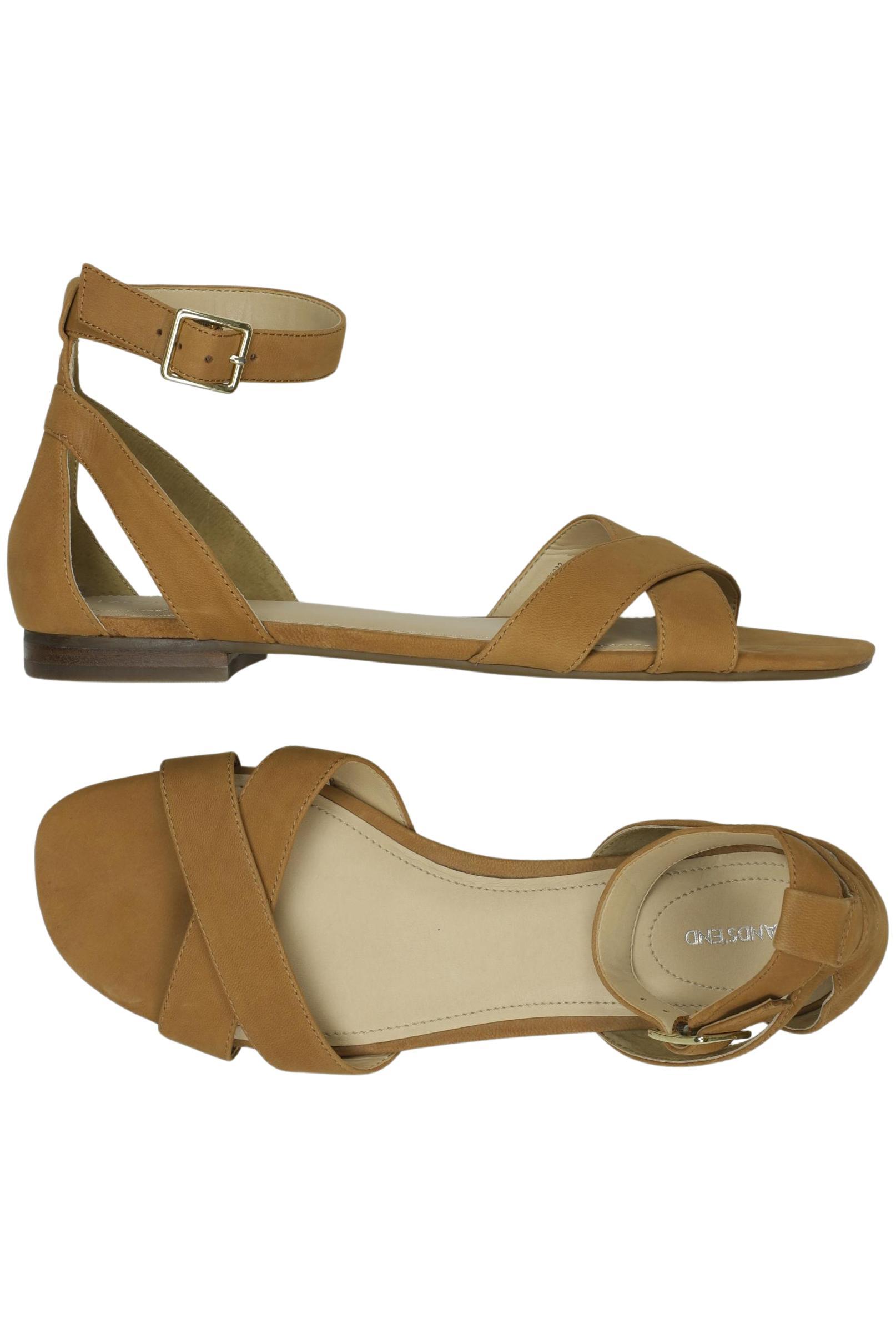 

Lands End Damen Sandale, braun, Gr. 41