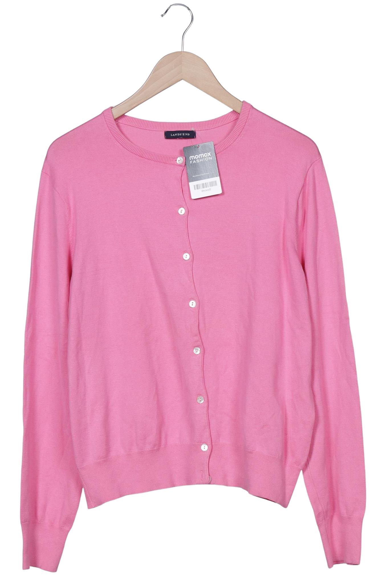 

Lands End Damen Strickjacke, pink, Gr. 42