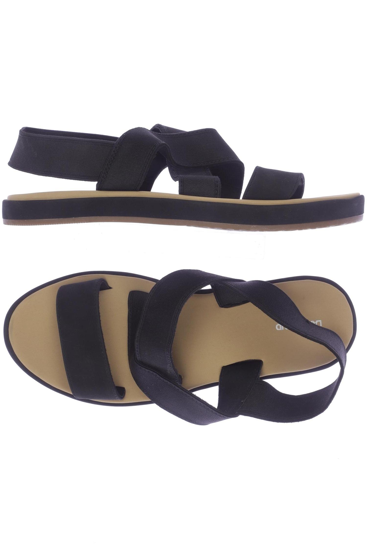 

Lands End Damen Sandale, schwarz, Gr. 8