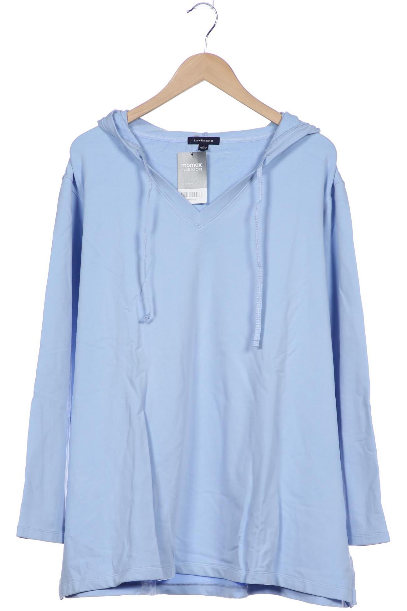 

Lands End Damen Kapuzenpullover, blau, Gr. 48