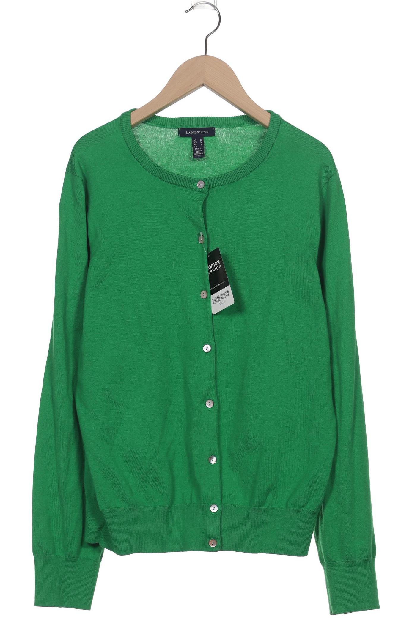 

Lands End Damen Strickjacke, grün, Gr. 38