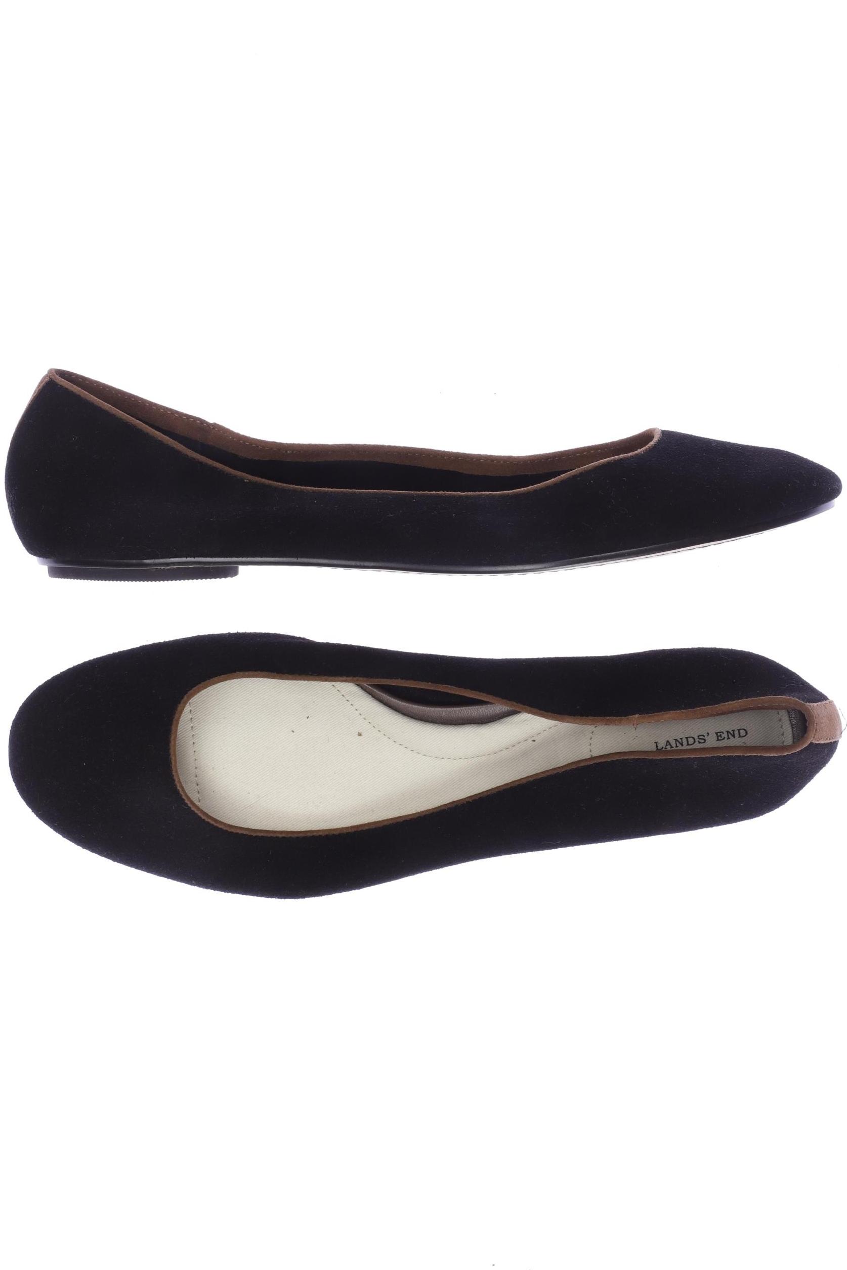 

Lands End Damen Ballerinas, schwarz, Gr. 42.5