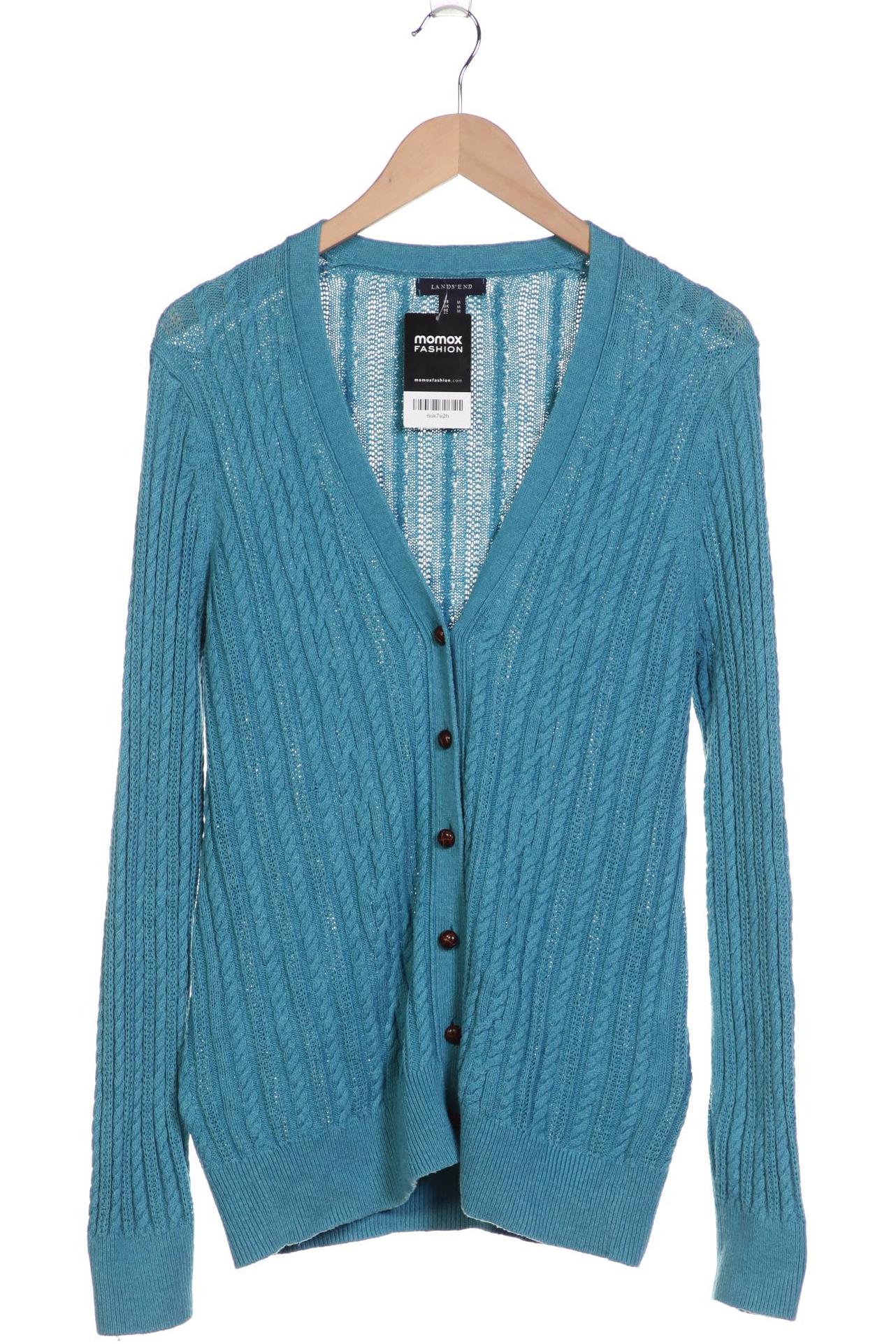 

Lands End Damen Strickjacke, türkis, Gr. 38