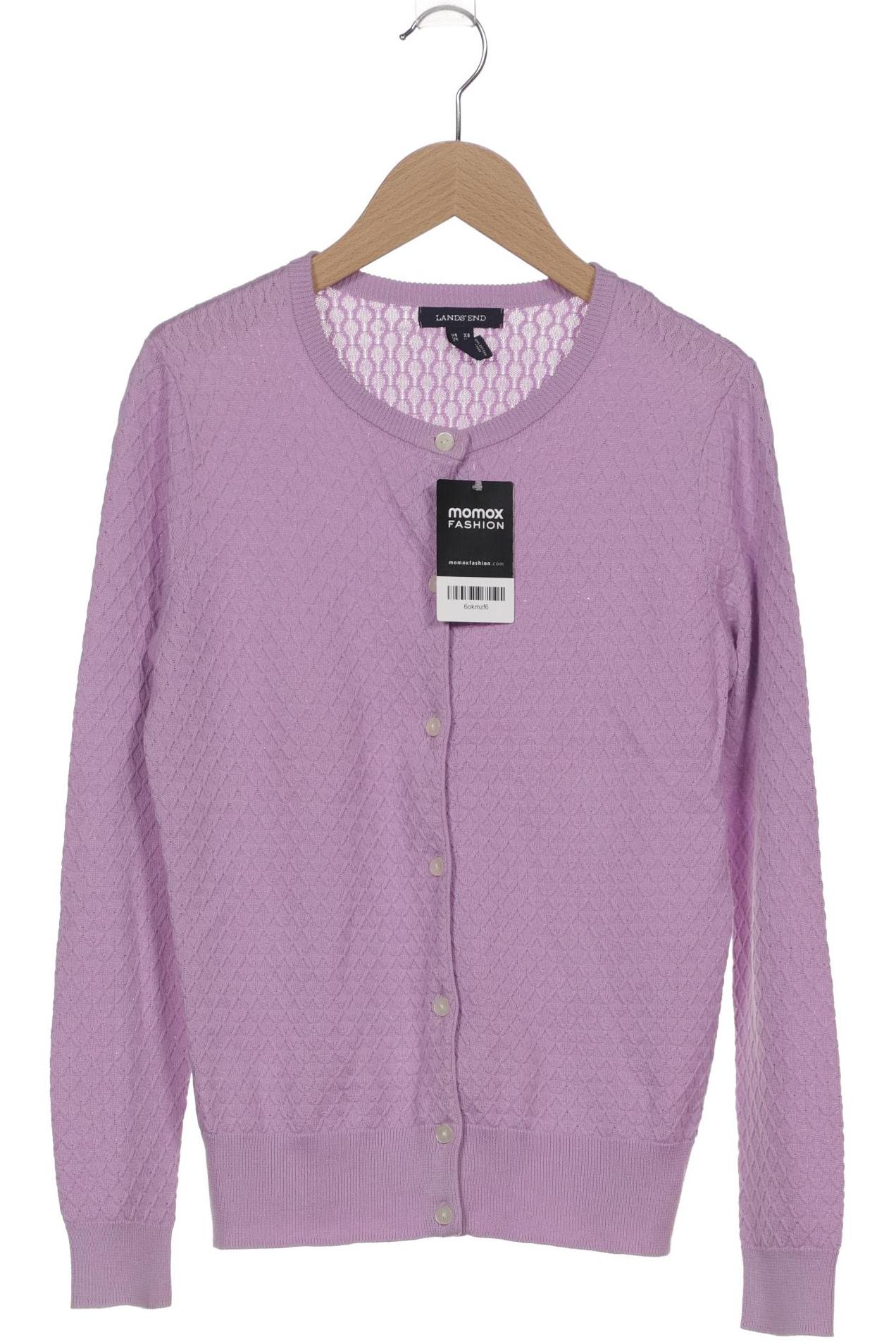 

Lands End Damen Strickjacke, flieder, Gr. 34