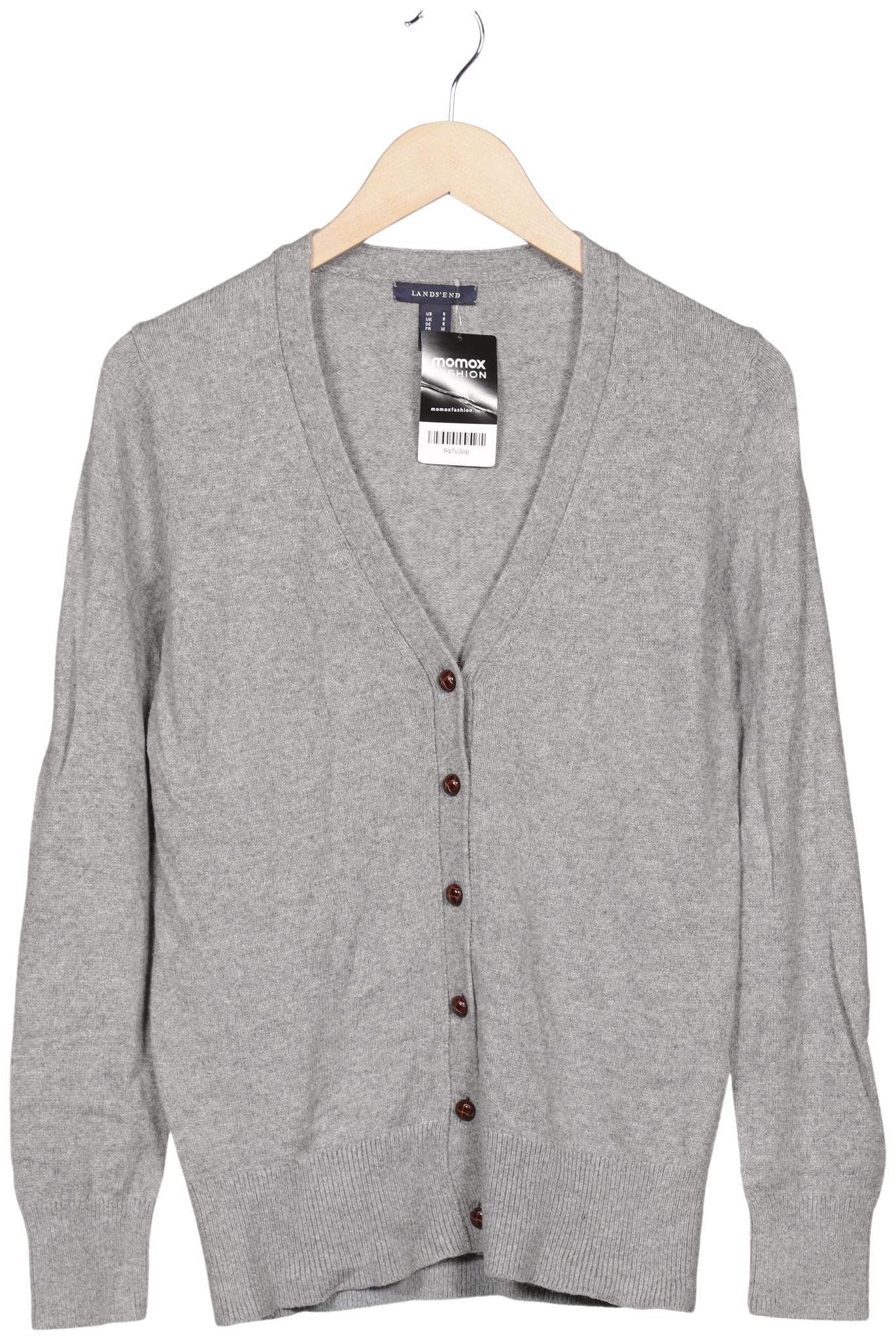 

Lands End Damen Strickjacke, grau, Gr. 36