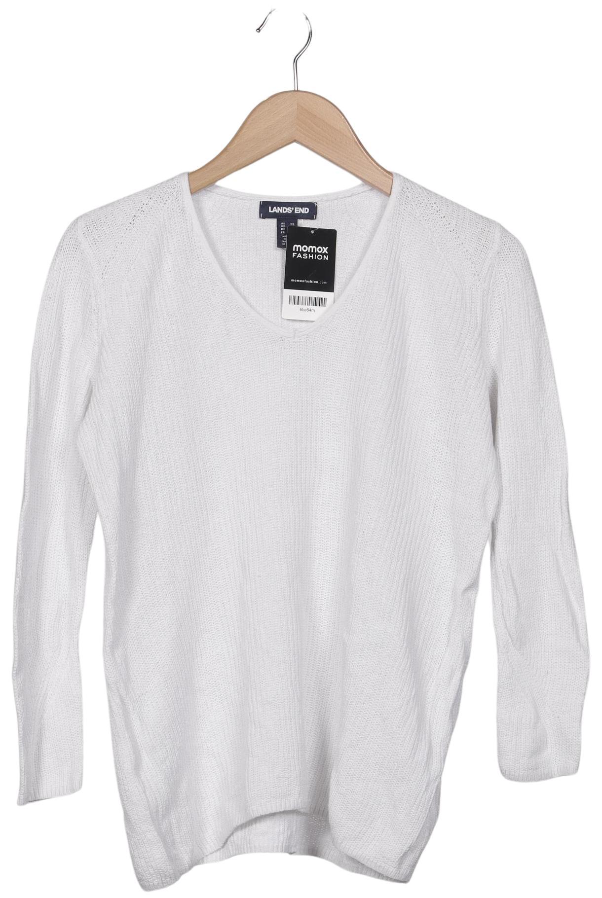 

Lands End Damen Pullover, weiß, Gr. 34