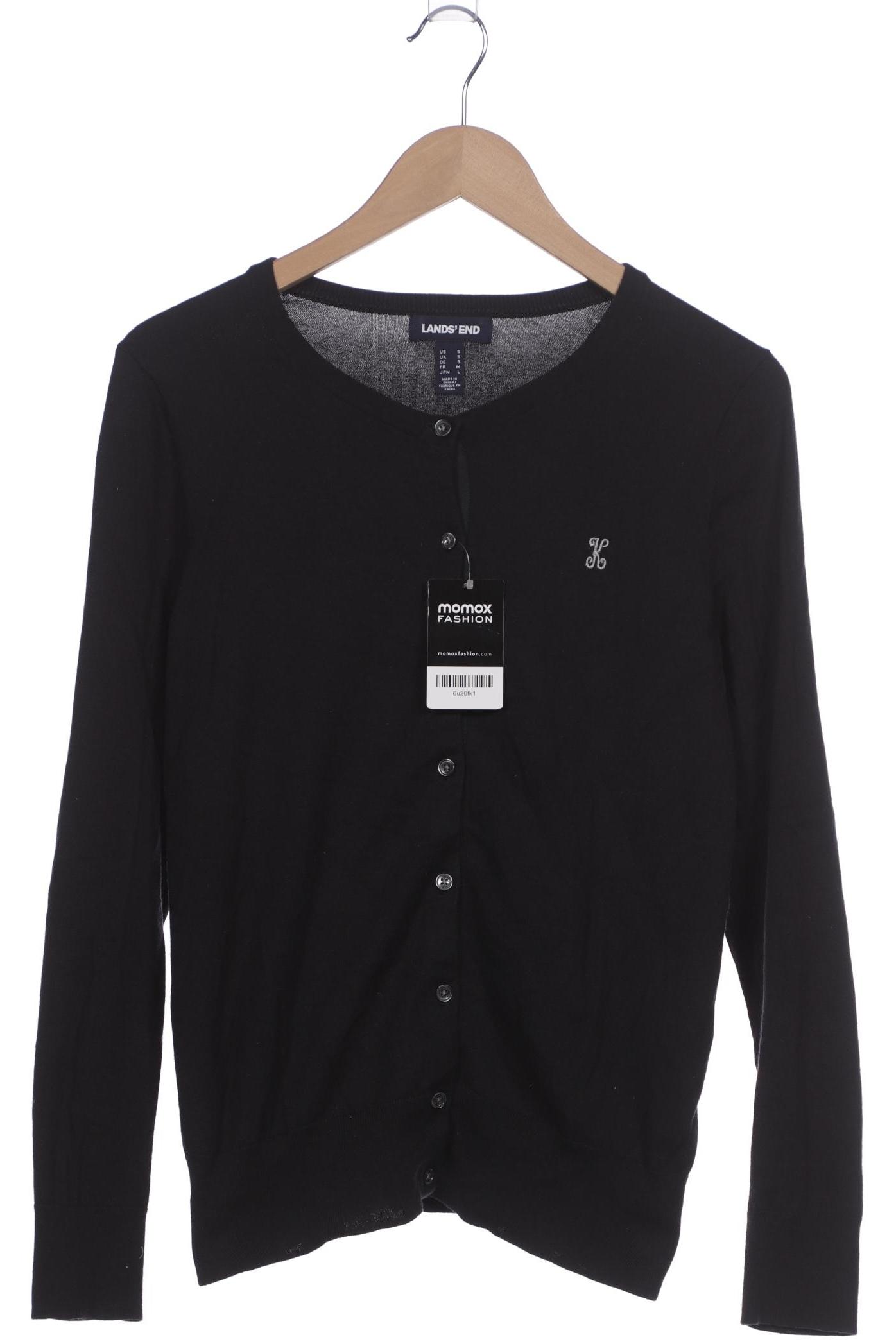 

Lands End Damen Strickjacke, schwarz, Gr. 36